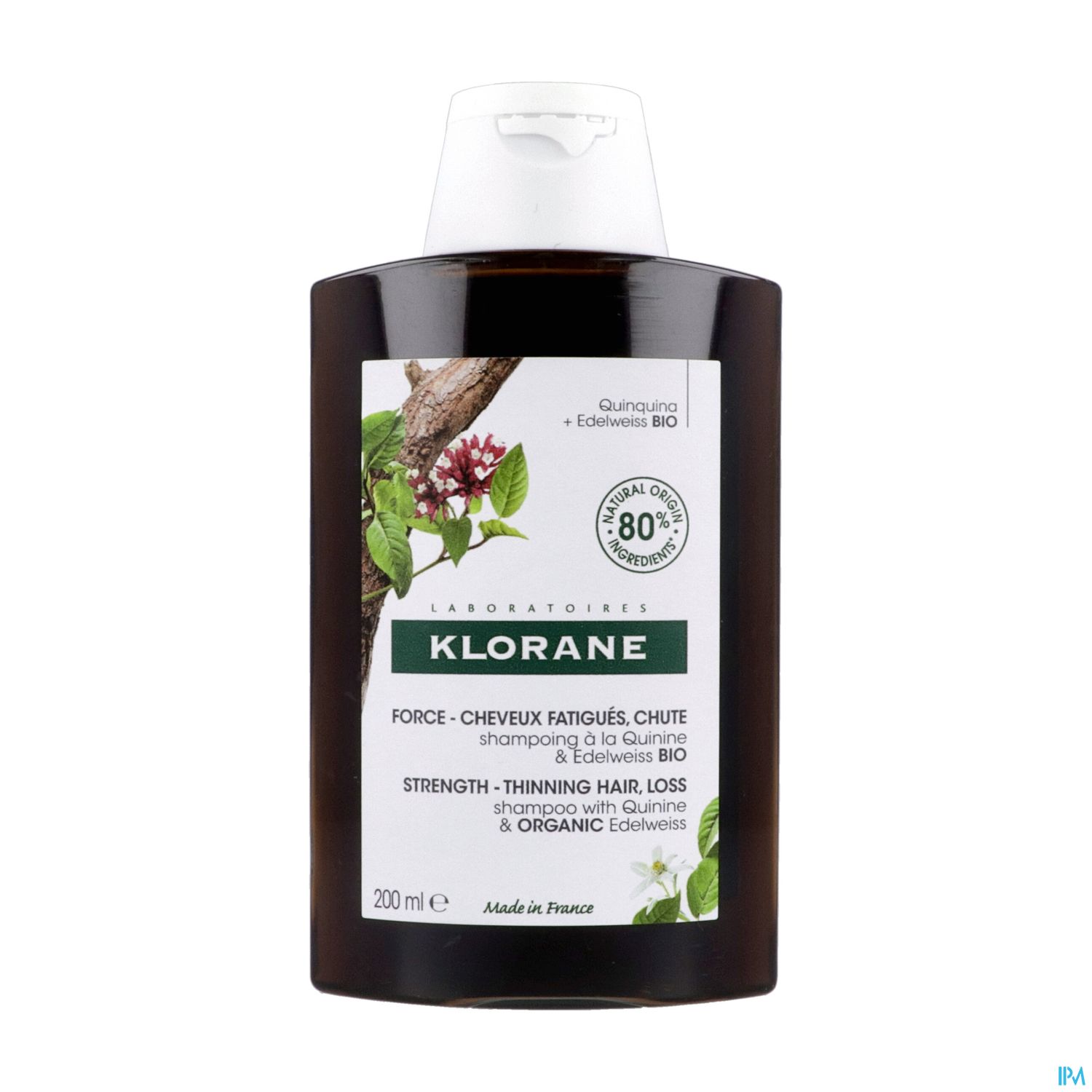KLORANE SH QUININE EDELWEISS 200ML