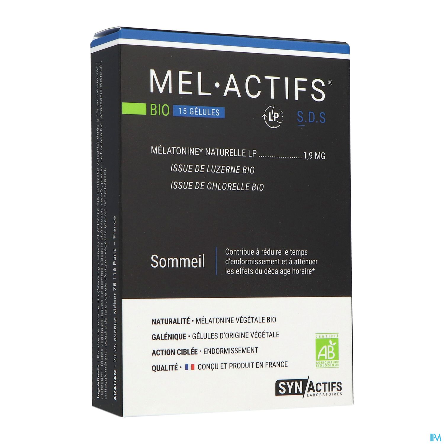 Synactifs Mela Actifs Bio Gelule 15