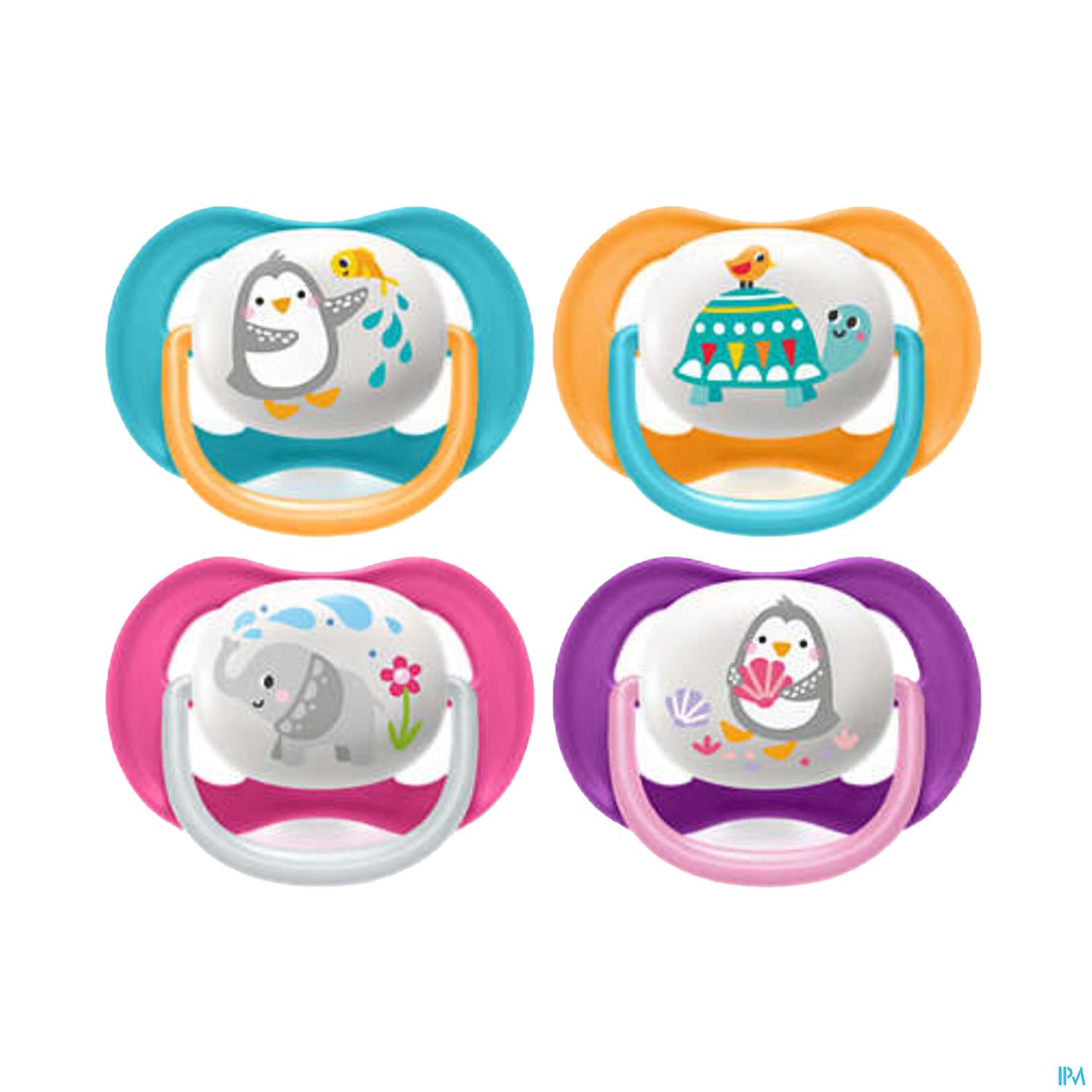 Avent Sucette Ultra Air Animals 6/18m X2