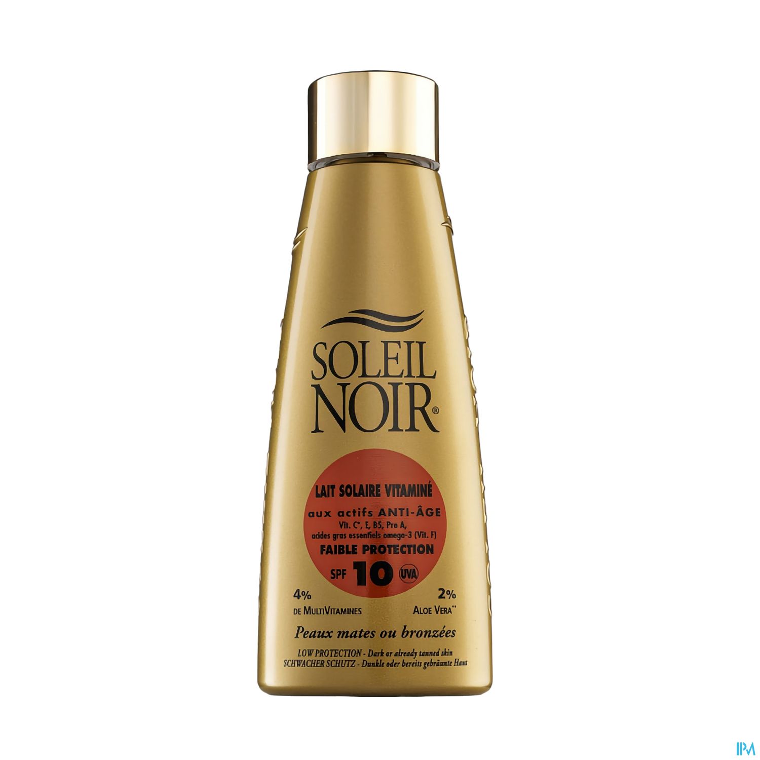 Soleil Noir Lait Solaire Vitamine Ip 10 Faible Protection 150ml