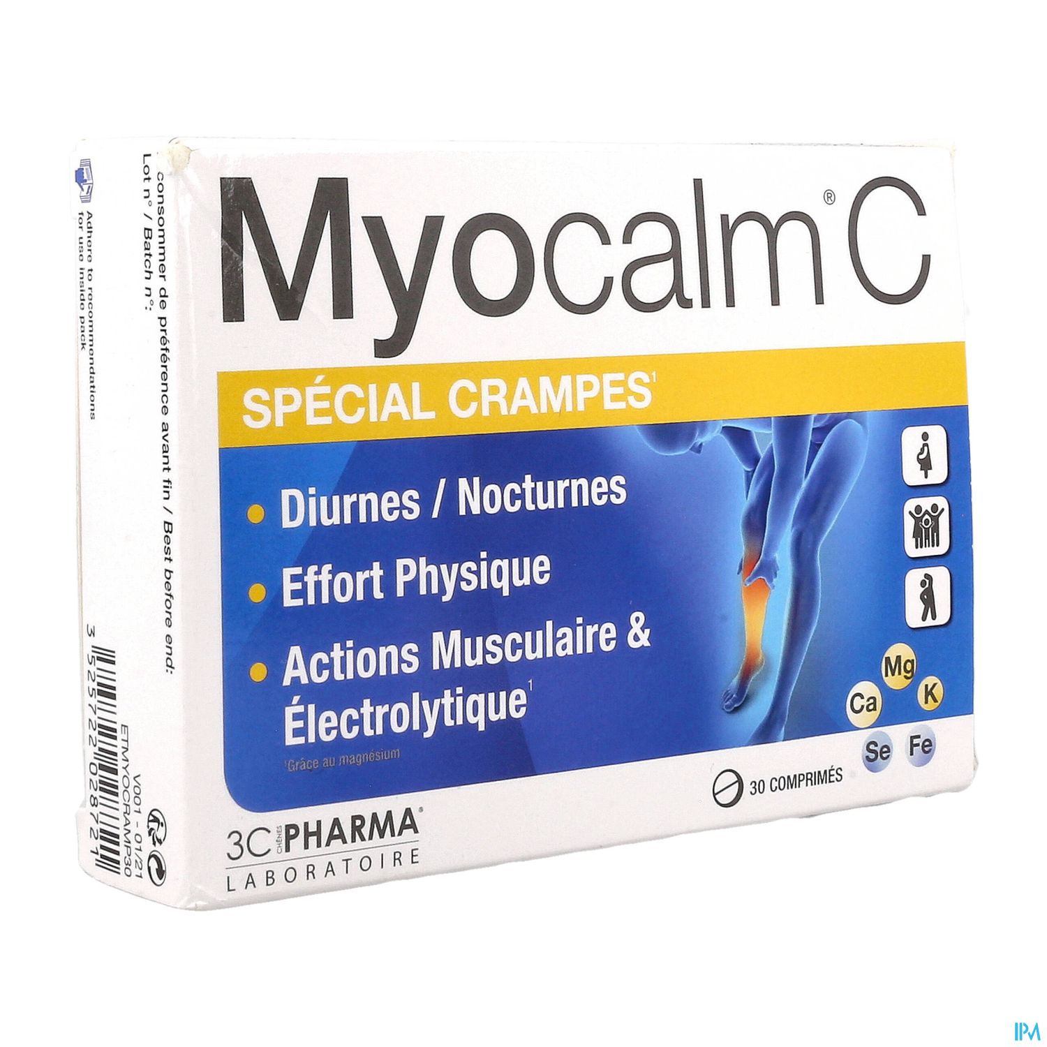 3C PHARMA MYOCALM C-CRAMP CPR 30
