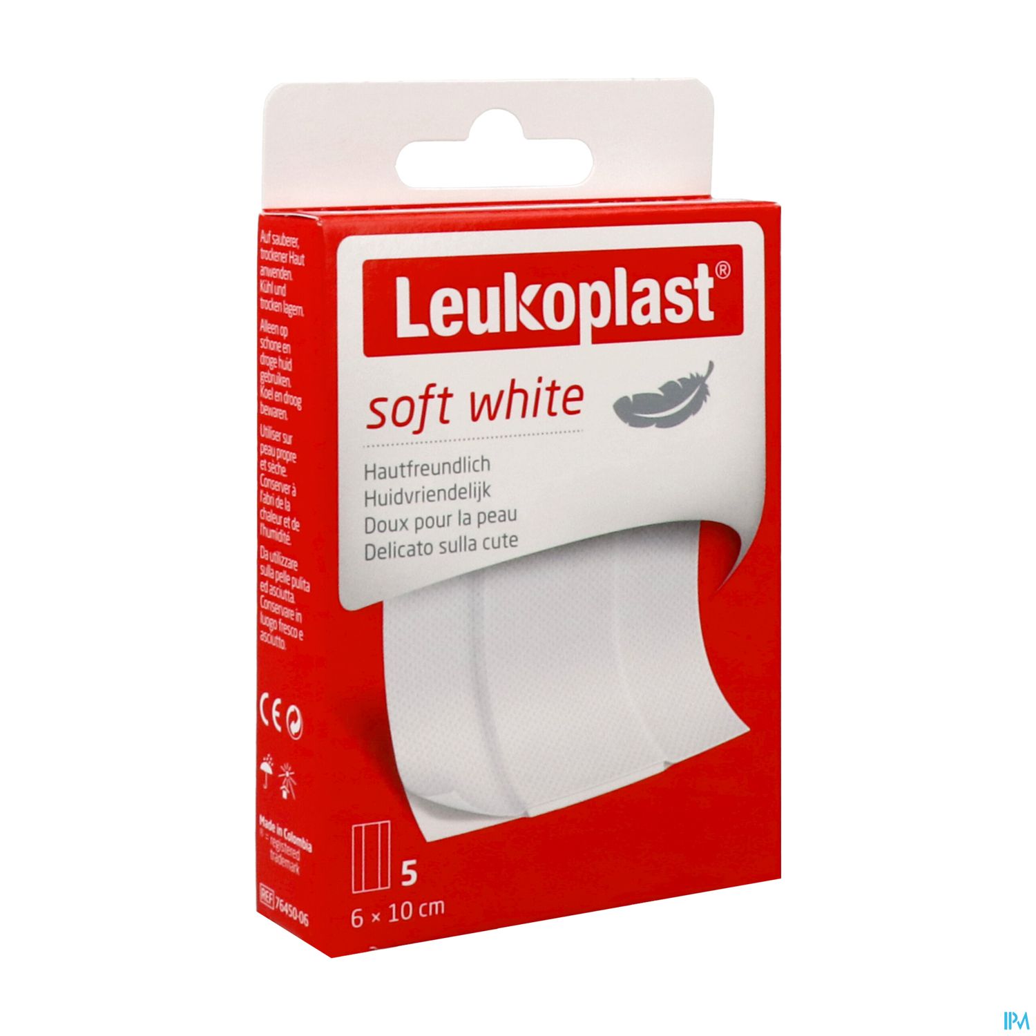 LEUKOPLAST SOFT WHIT PANS 10X6CM 5