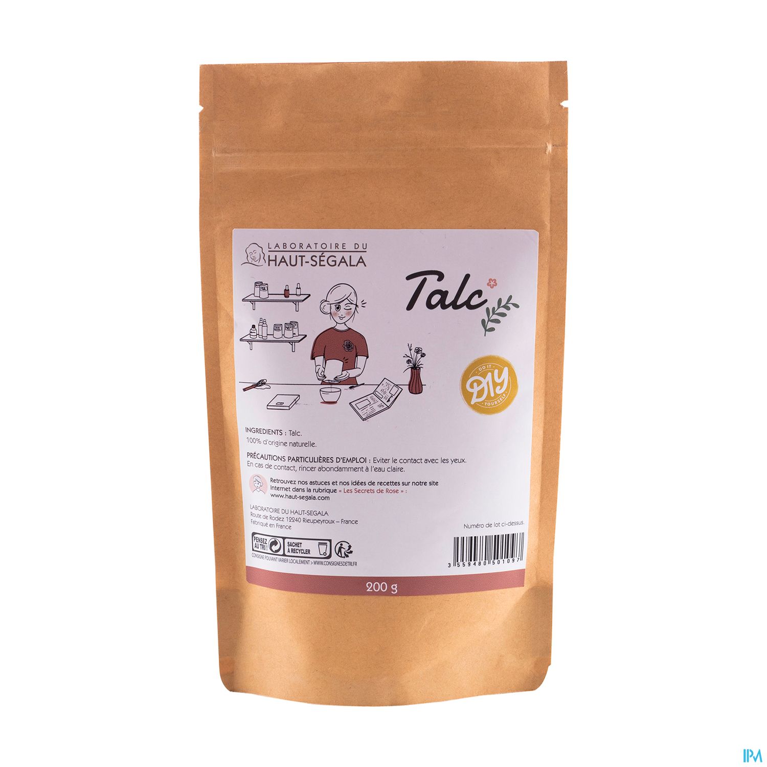 Laboratoire Du Haut-segala Talc 200 Gr