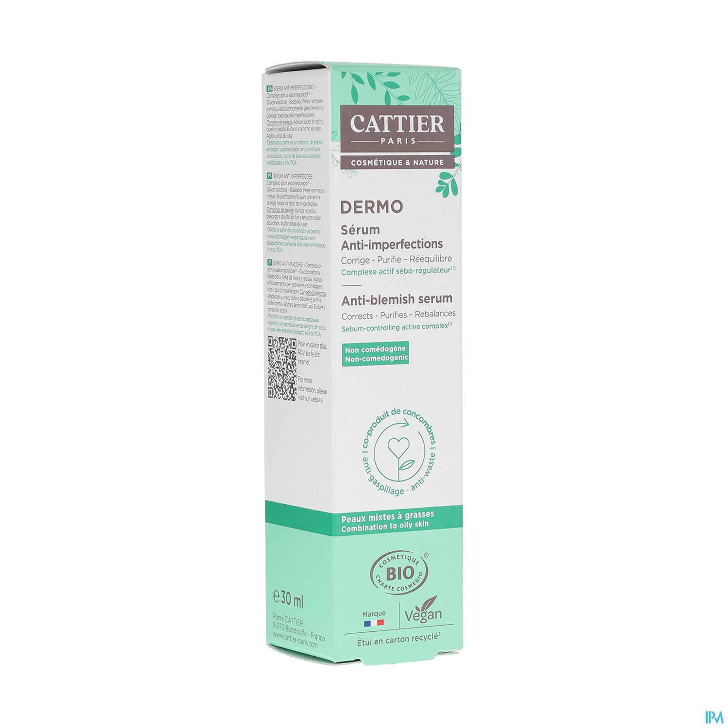 CATTIER SERUM A/IMPERFECTION 30ML