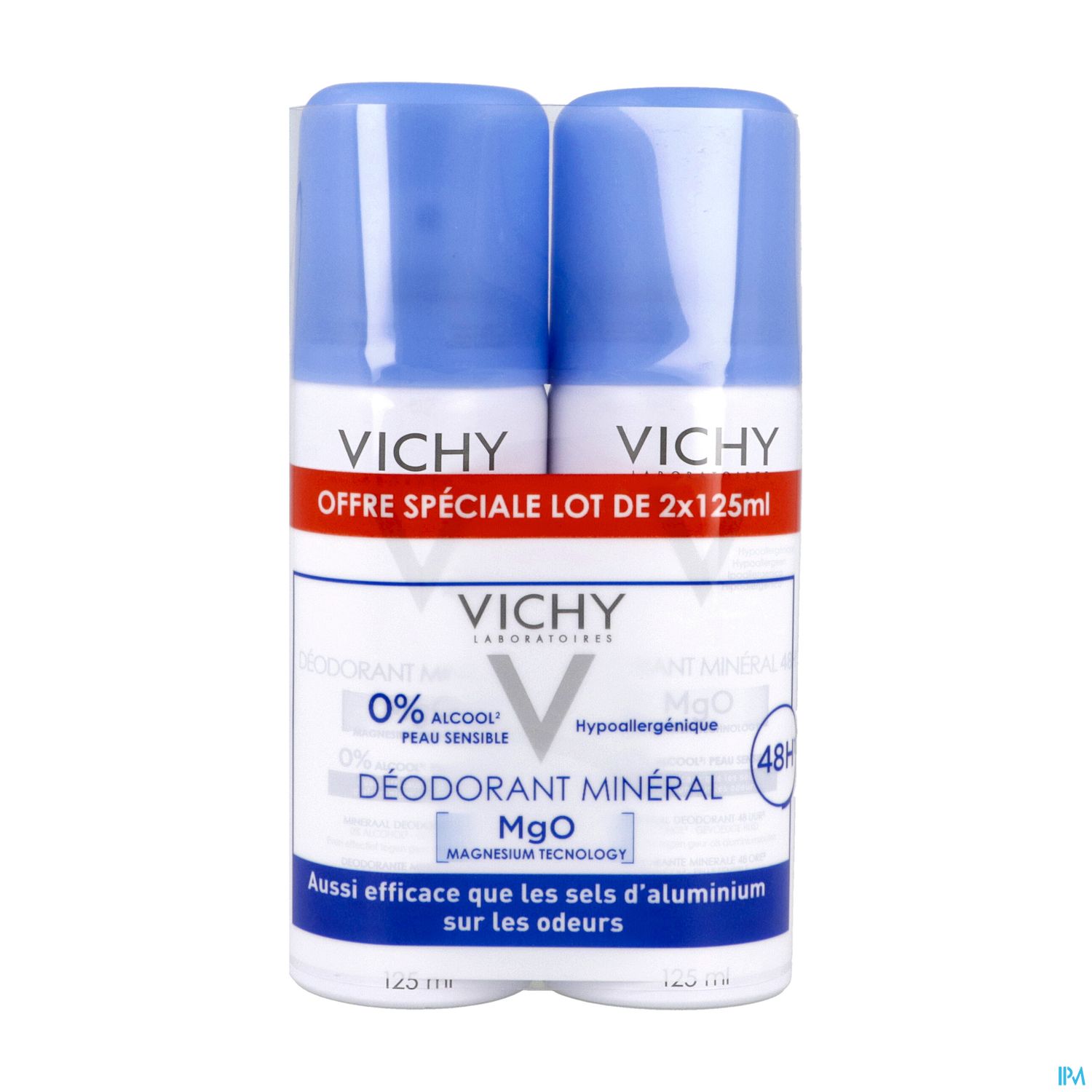 VICHY DEO S/ALU MIN 48H SPR125MLX2