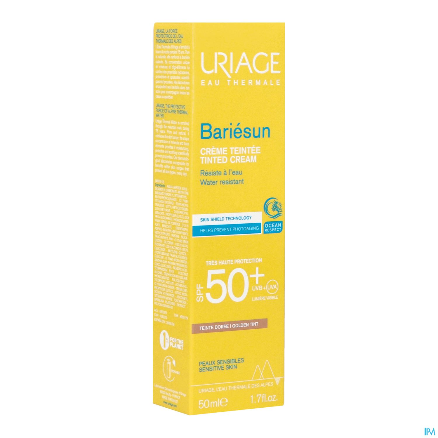Uriage Bariesun Creme Teintee Doree Spf50+ 50ml