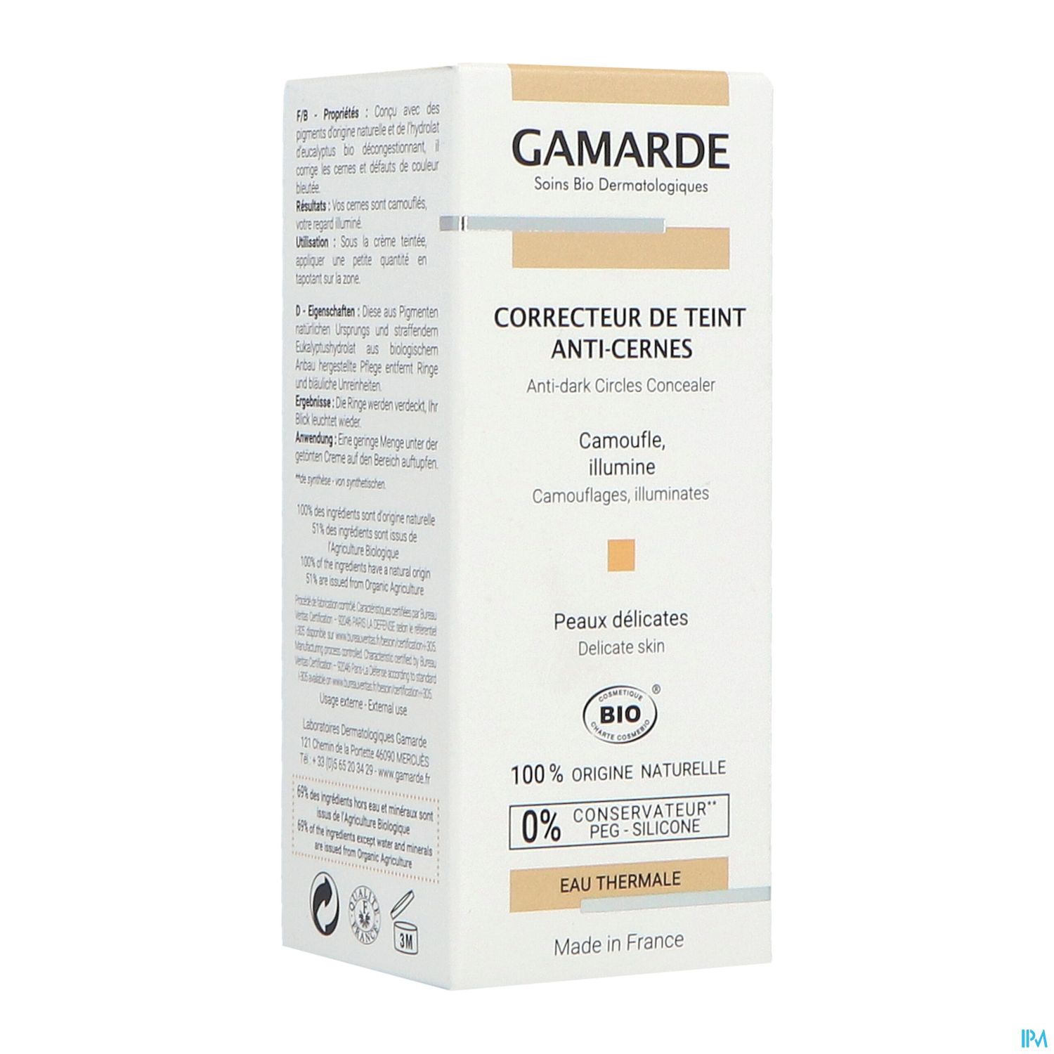 GAMARDE CORRECT TEINT A/CERNE 6G