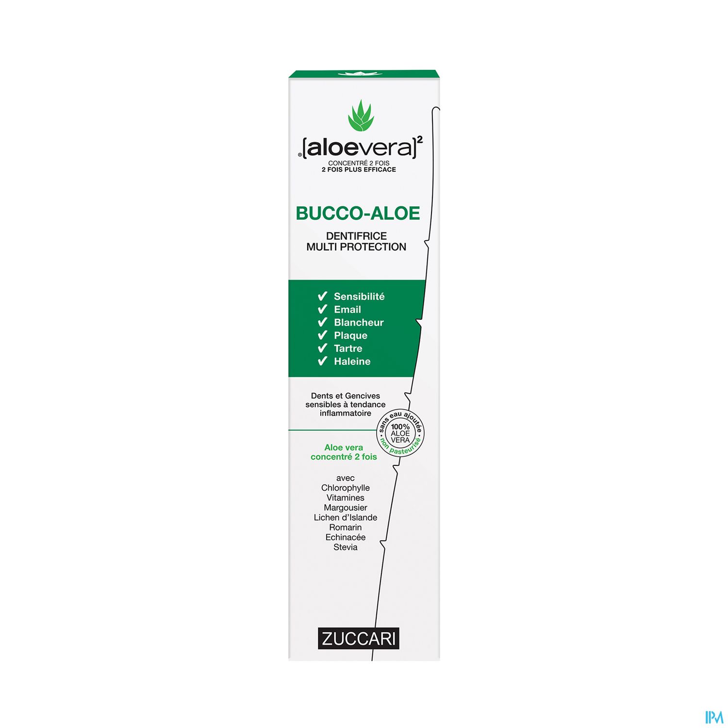 Aloevera Zuccari Naturancia Bucco Aloe Gel Dentifrice 100ml