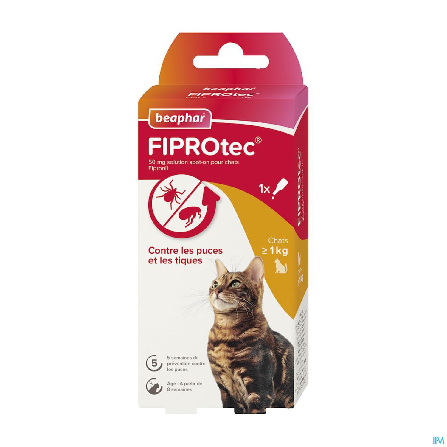 FIPROTEC 50MG SPOT ON CHAT PIPET 1