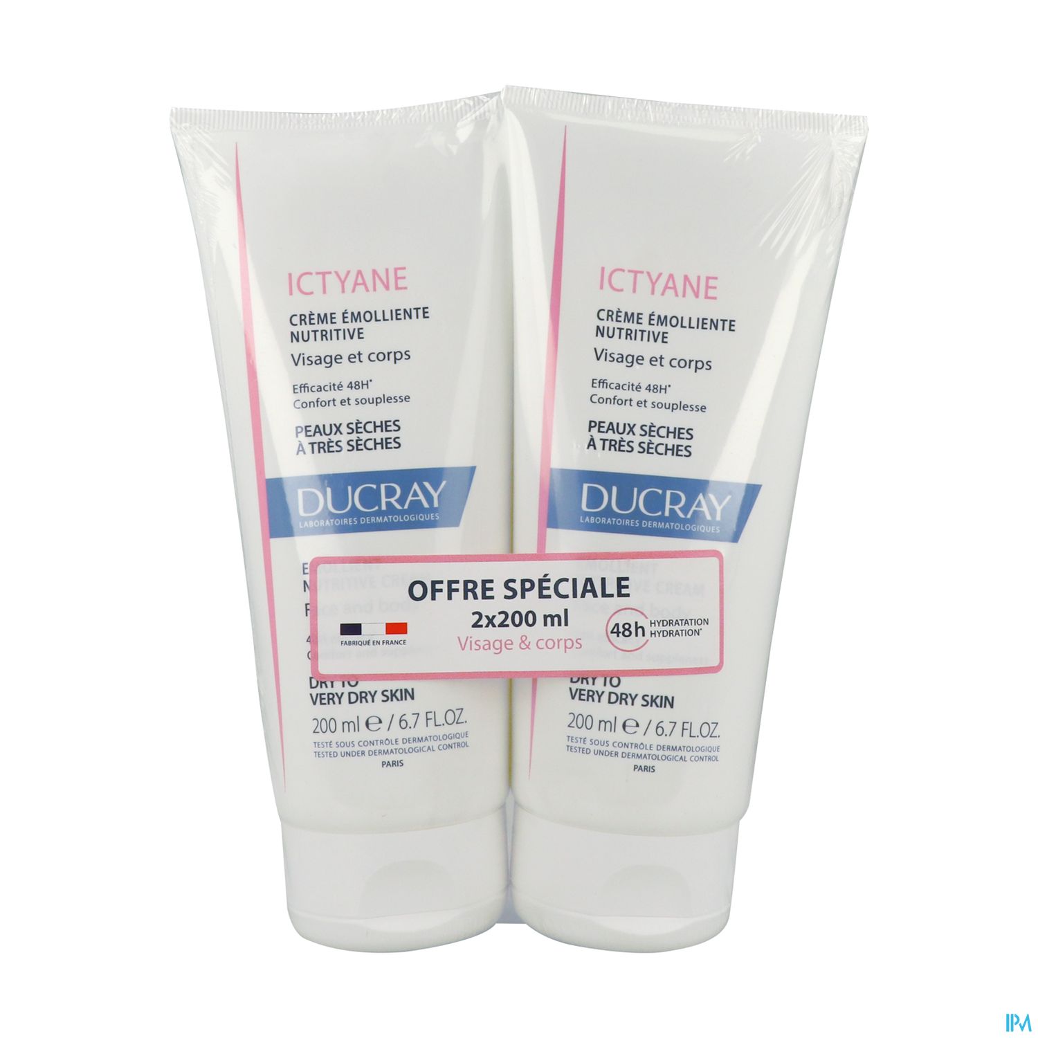 ICTYANE CR EMOL NUTRITIVE 200ML X2