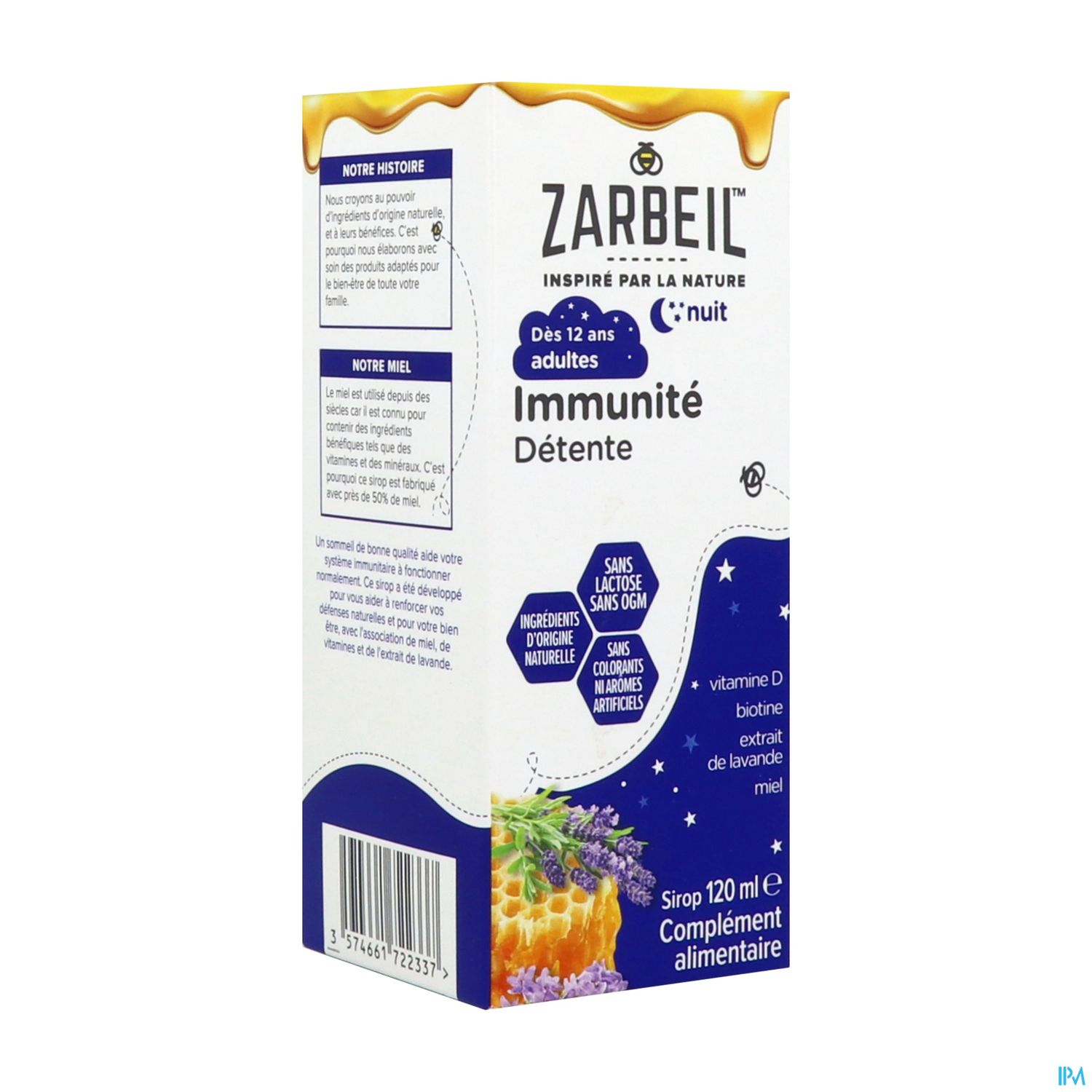 Zarbeil Sirop Adultes Immunite Nuit 120ml