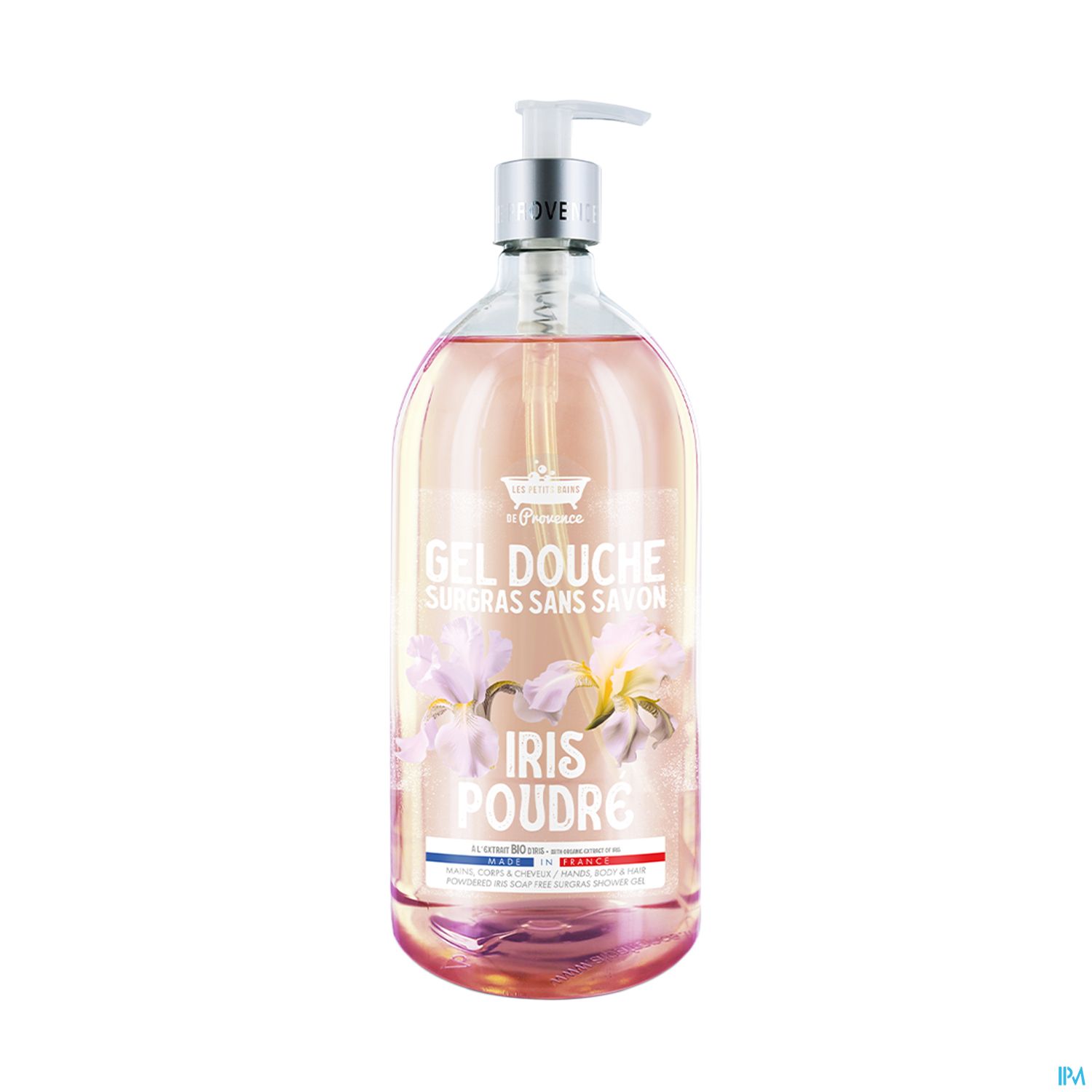 Les Petits Bains De Provence Gel Douche Iris Poudree 1l Edition Noel
