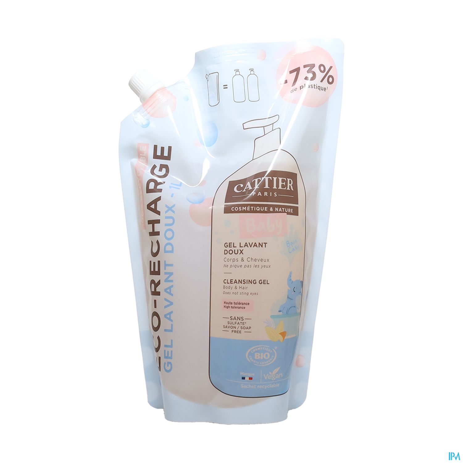 CATTIER BB GEL LAV DOUX RECH 1L