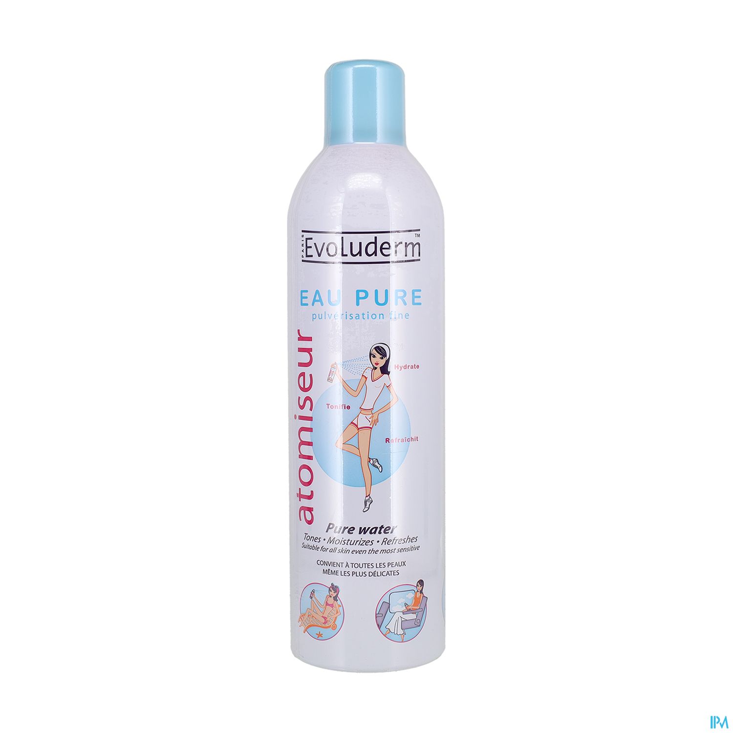 EVOLUDERM ATOMISEUR EAU PURE 400ML