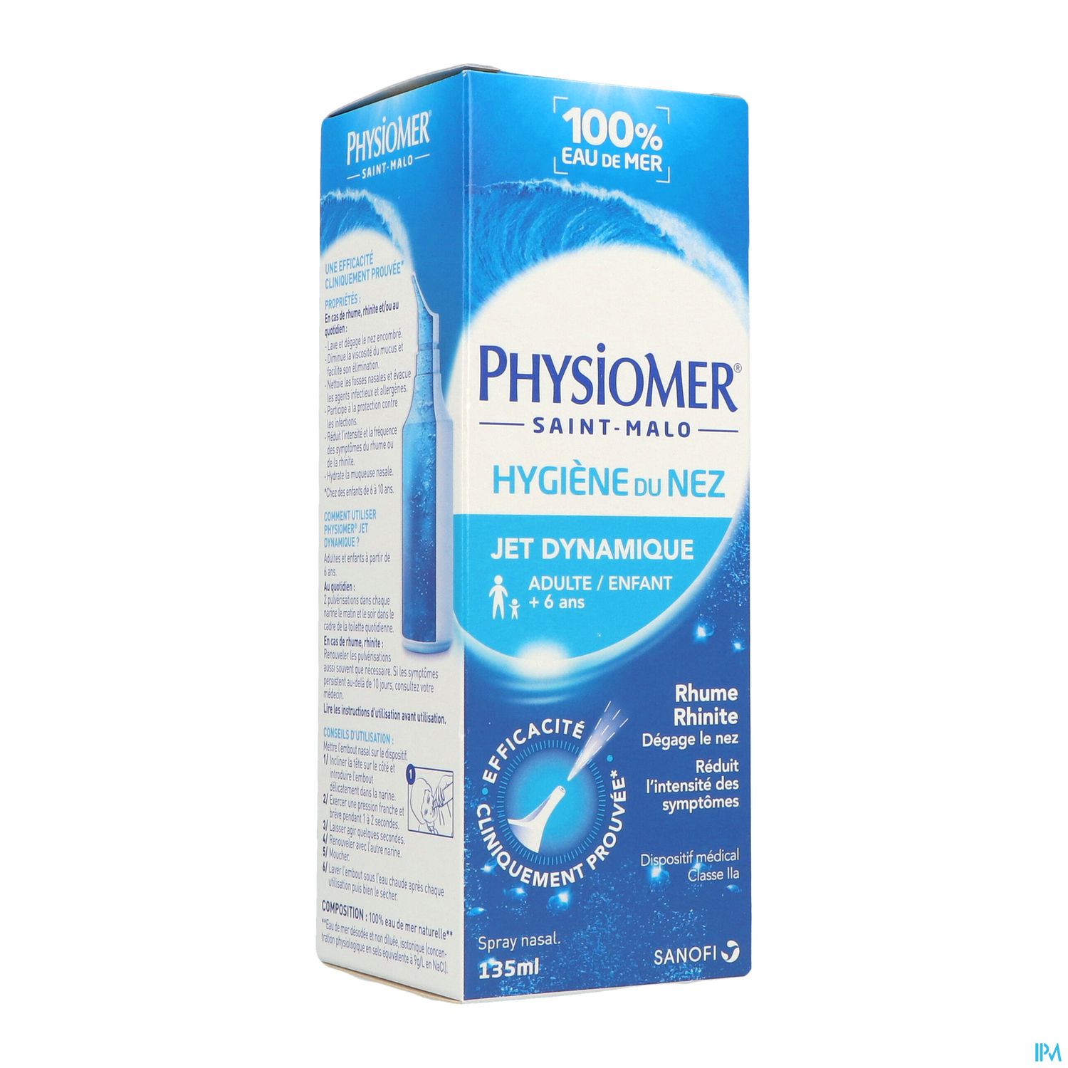 Physiomer Jet Dynamique Adulte Enfant Solution Nasale 135ml