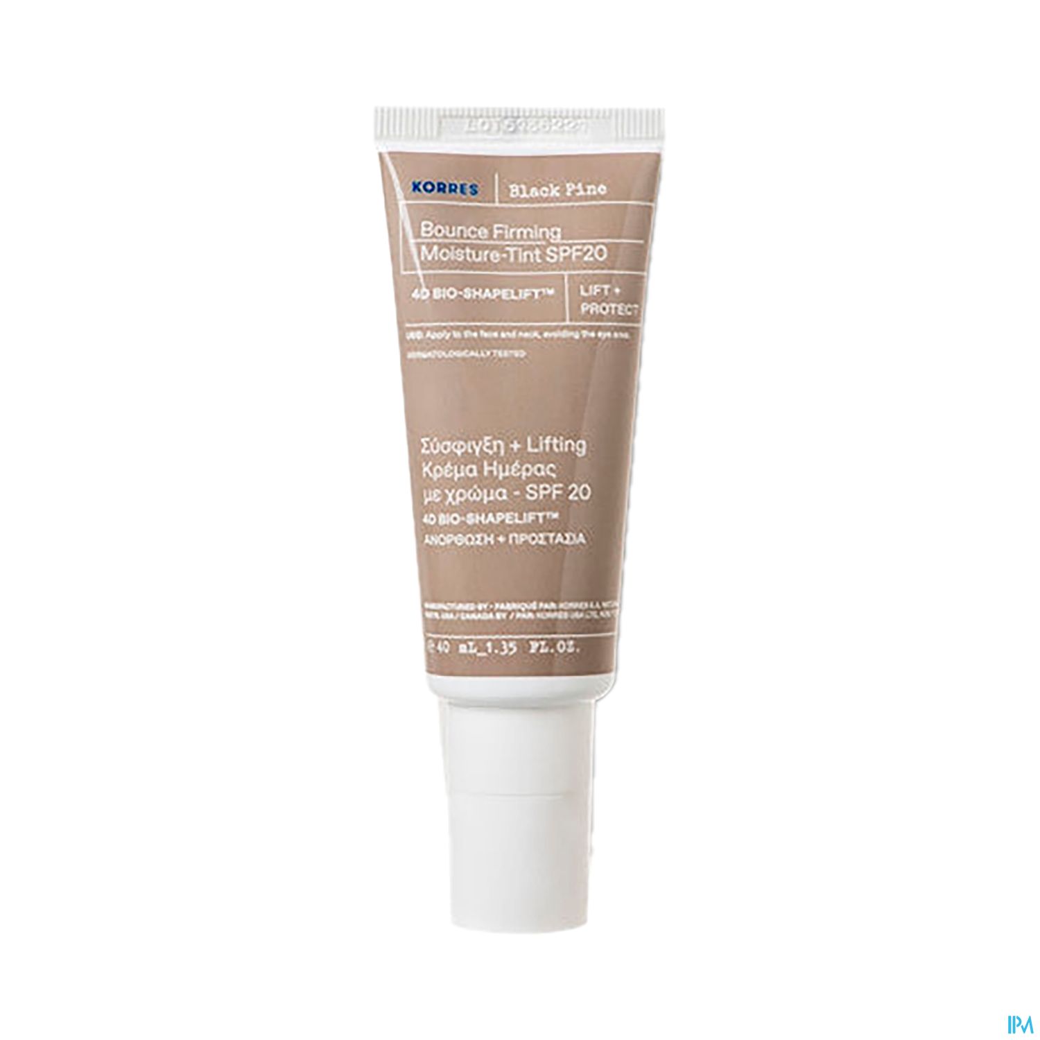 Korres Pin Noir 4d Creme Jour Teintee Spf20 40ml
