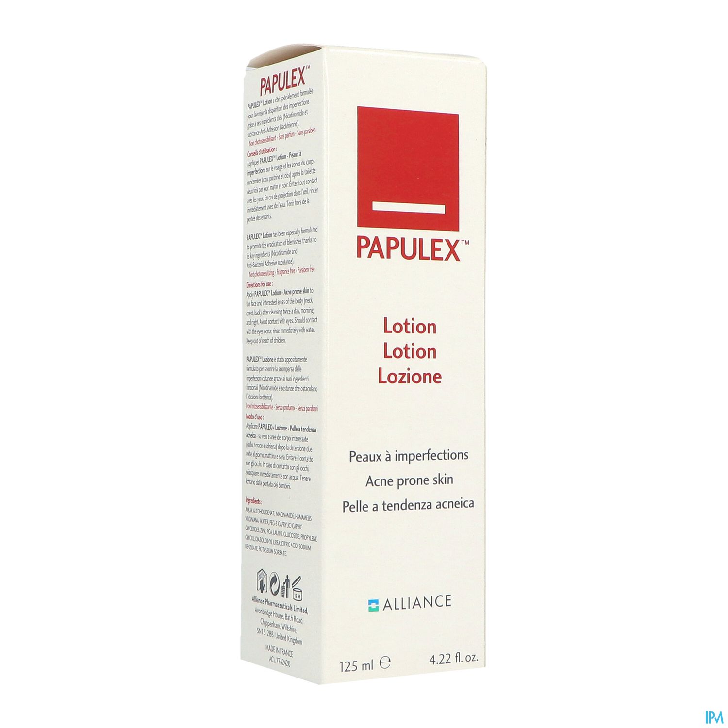 PAPULEX LOTION P/JEUNE FL 125ML