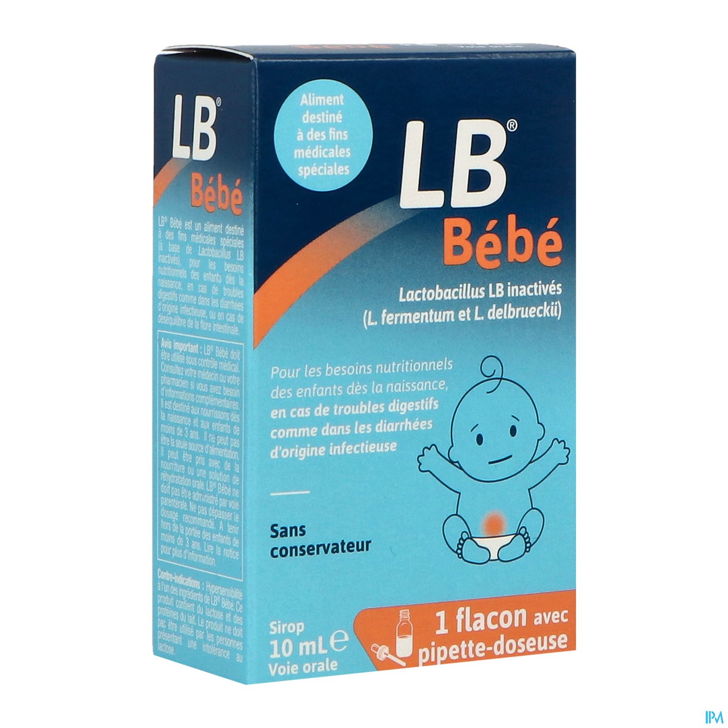 LB BEBE SIROP AV/PIPETTE 10ML