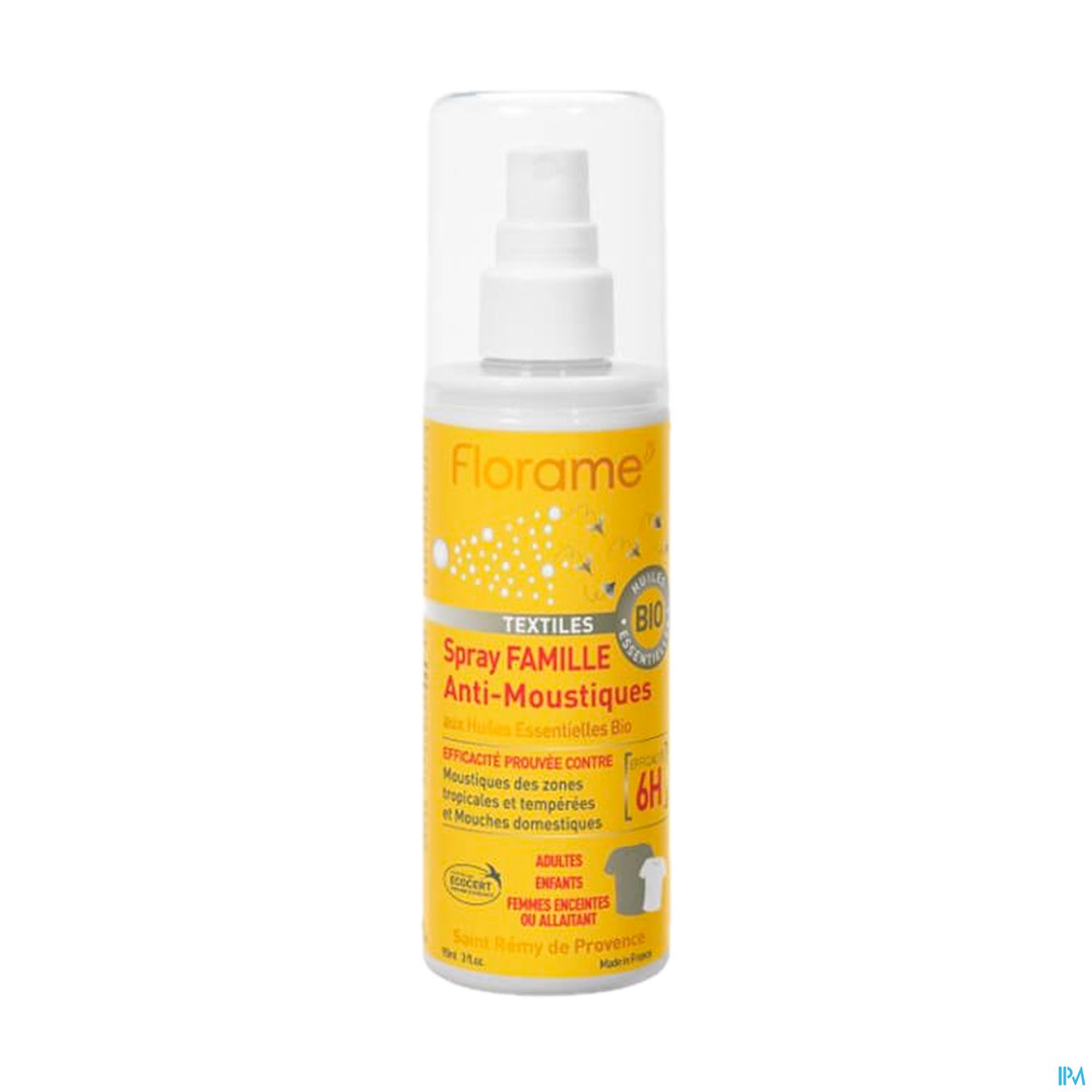 Florame Antimoustique Famille Antimoustiques Air Tissus Bio Spray 90ml