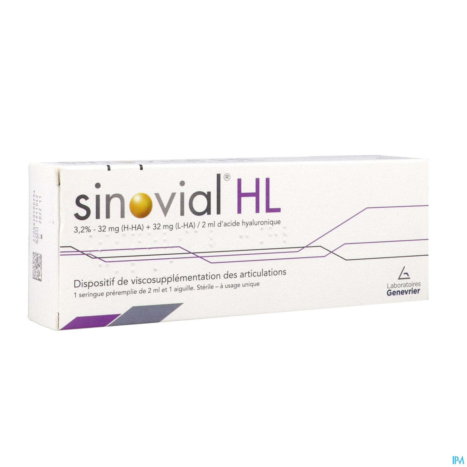 Sinovial High Low 3.2% Solution Visco Injectable Seringue 2ml + Aig