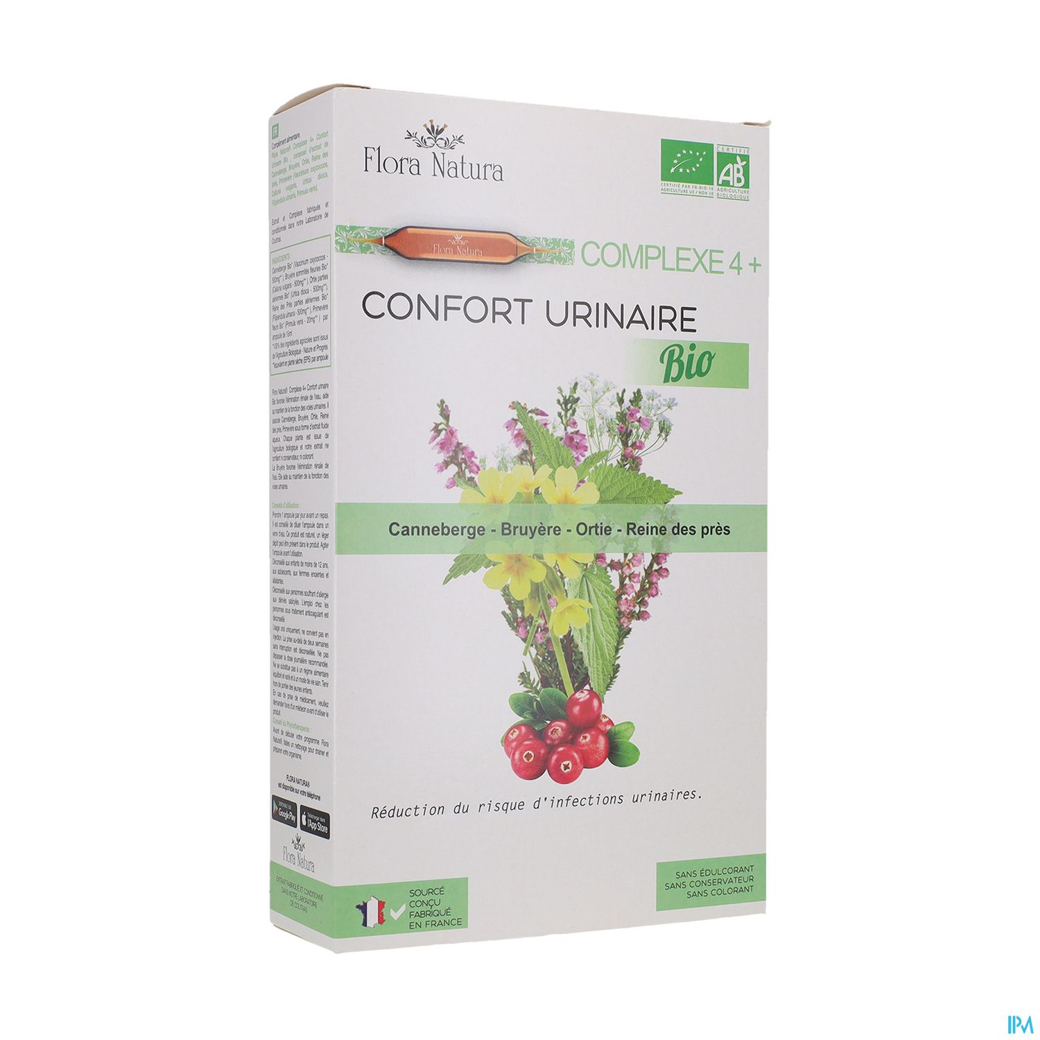 Flora Natura Complexe 4+ Confort Urinaire Bio Ampoule 20
