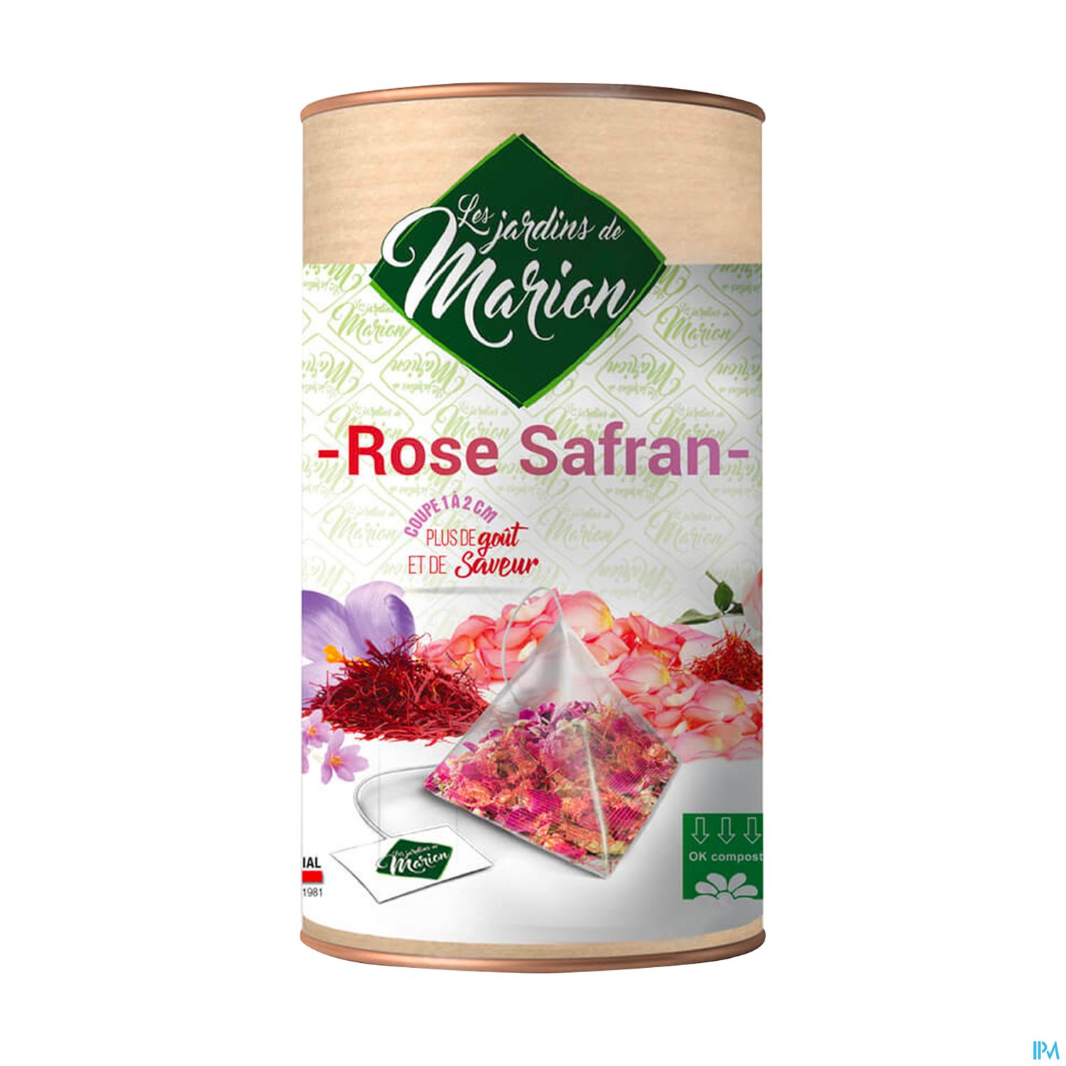 Les Jardins De Marion Tisane Rose Safran Sachet 12