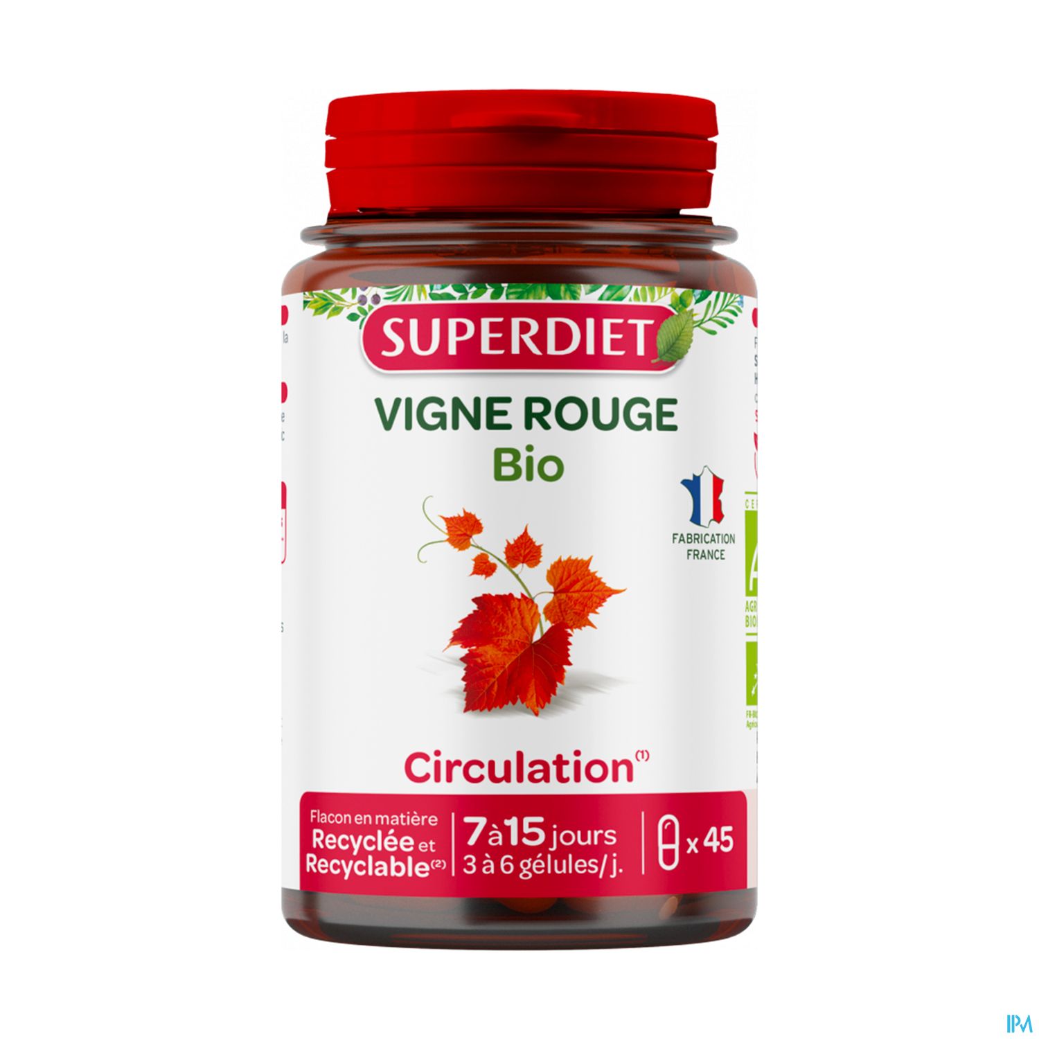 SUPERDIET VIGNE ROUGE BIO GEL45