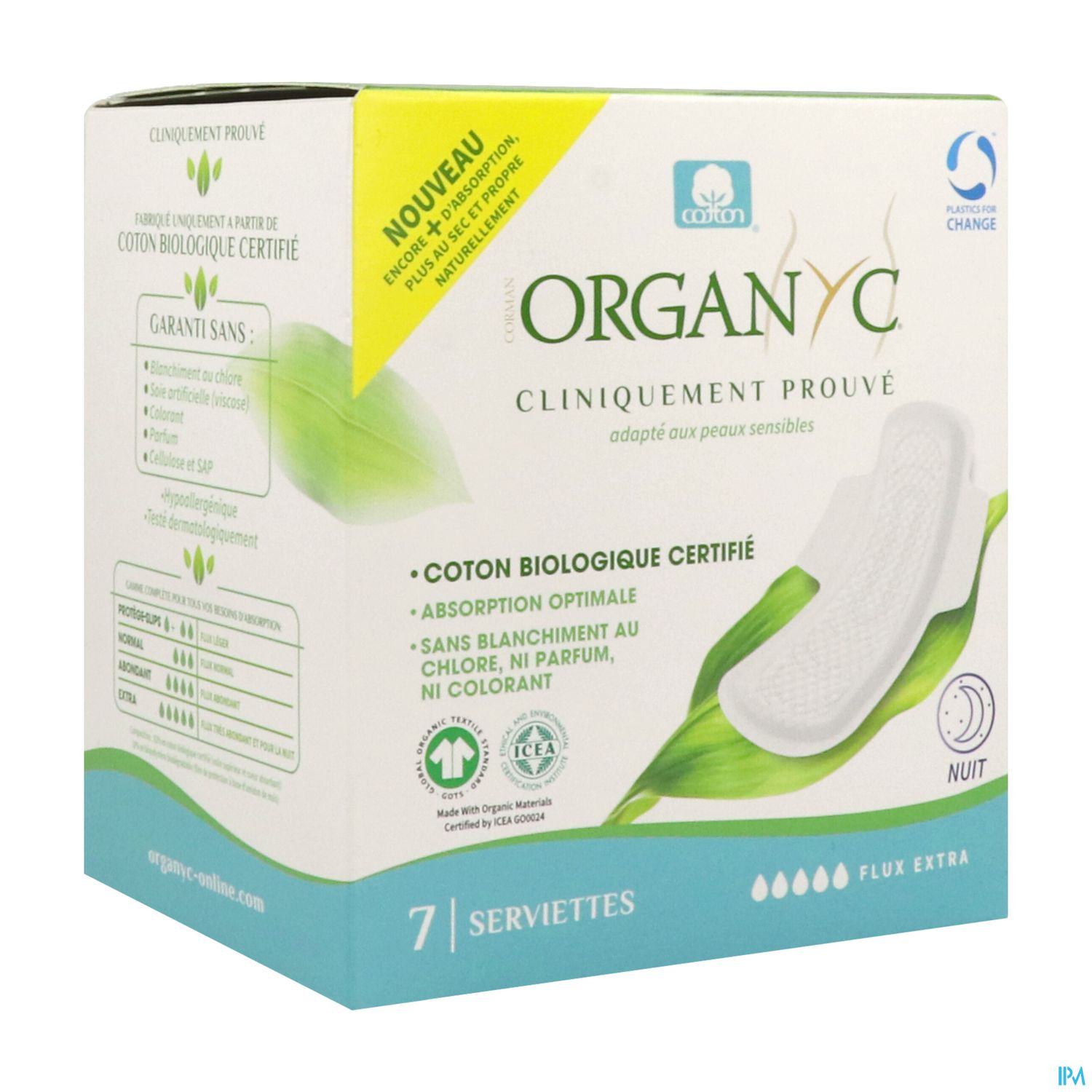 Organyc Serviette Maxi Protect Bio 7