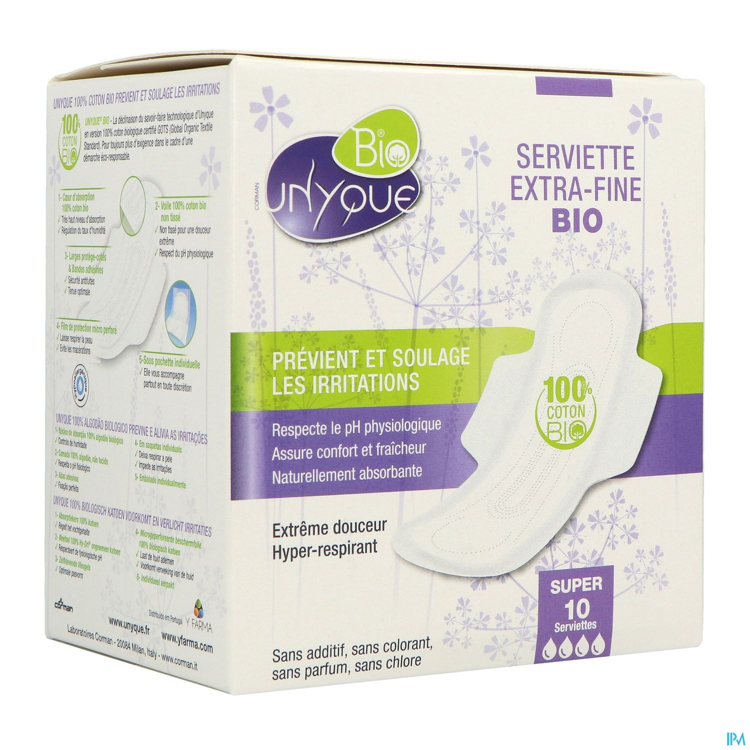 UNYQUE BIO SERV 100%COTON SUPER 10