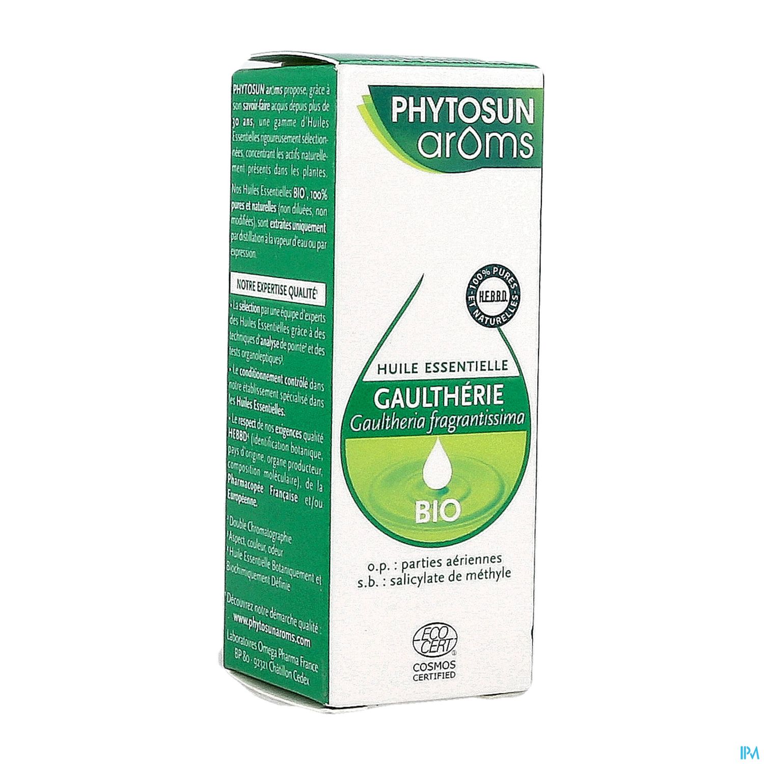 Phytosun Aroms Huile Essentielle Gaultherie Bio 10ml