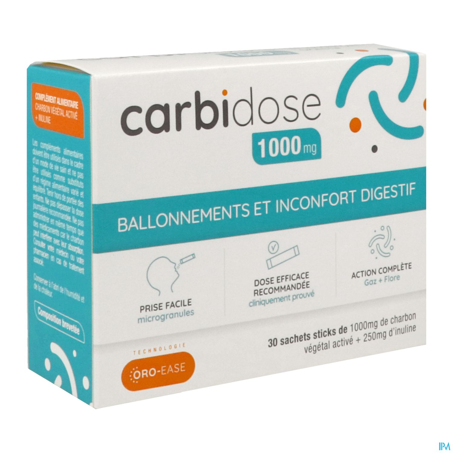 CARBIDOSE 1000MG STICK 30