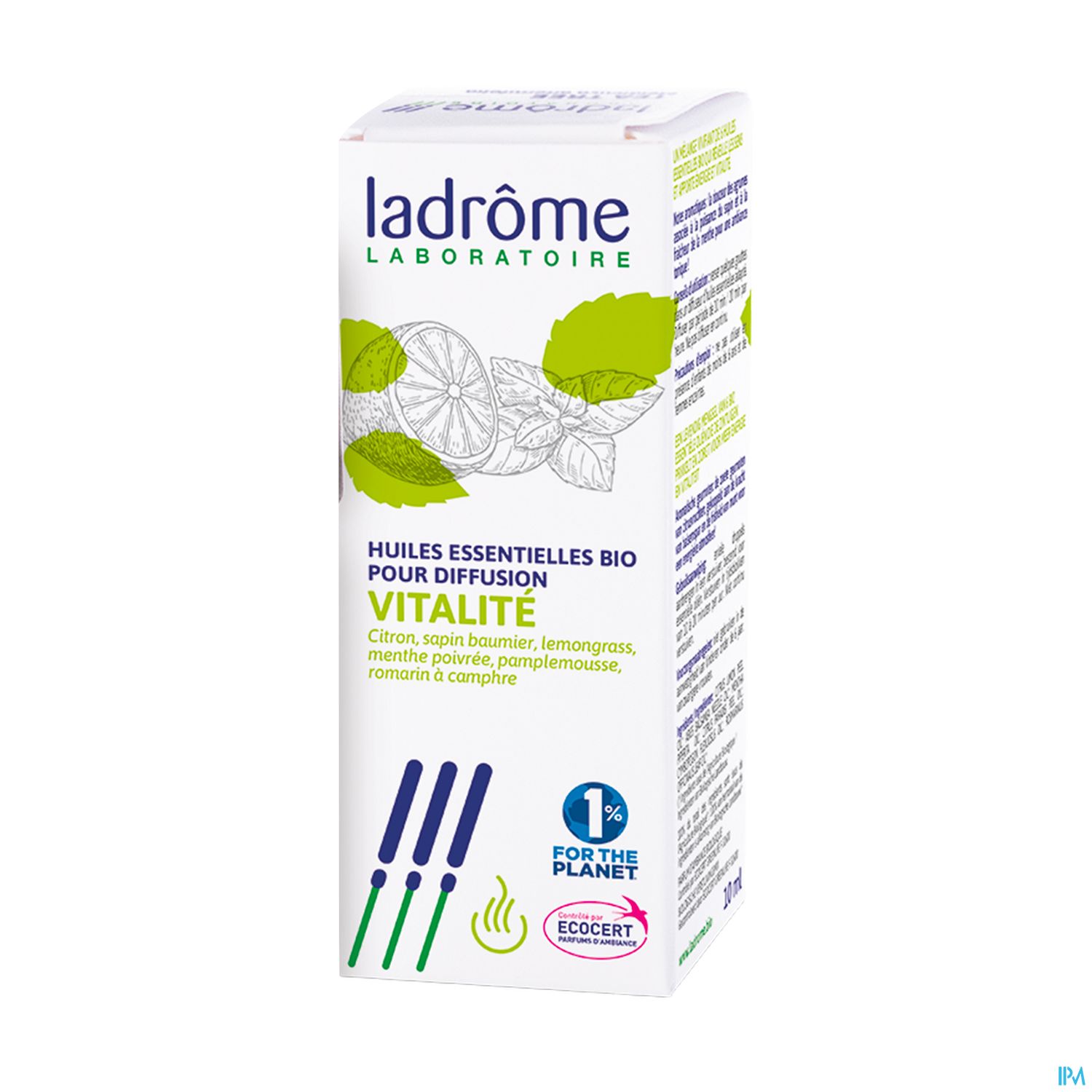 Ladrome Melange D Huile Essentielle Vitalite Bio 10ml