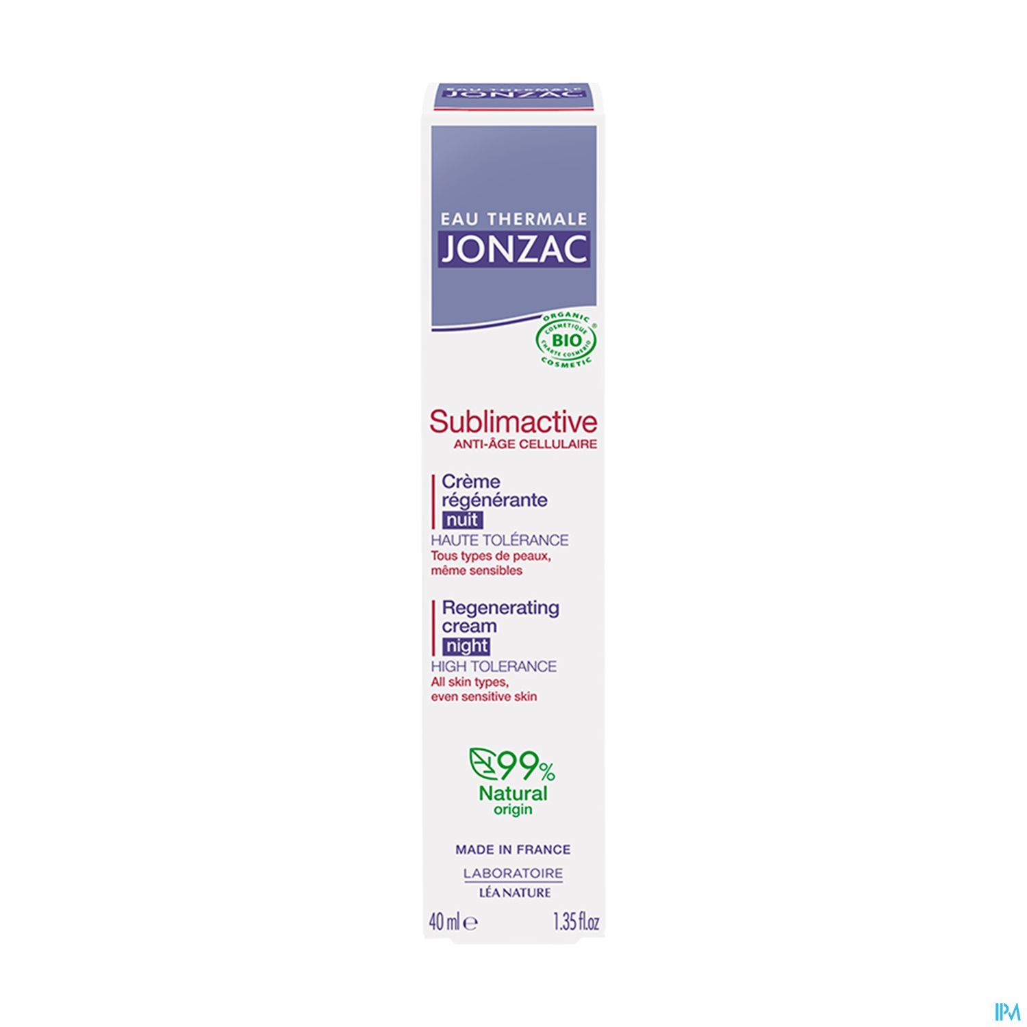 JONZAC SUBLIMACT CR REG NUIT 40ML