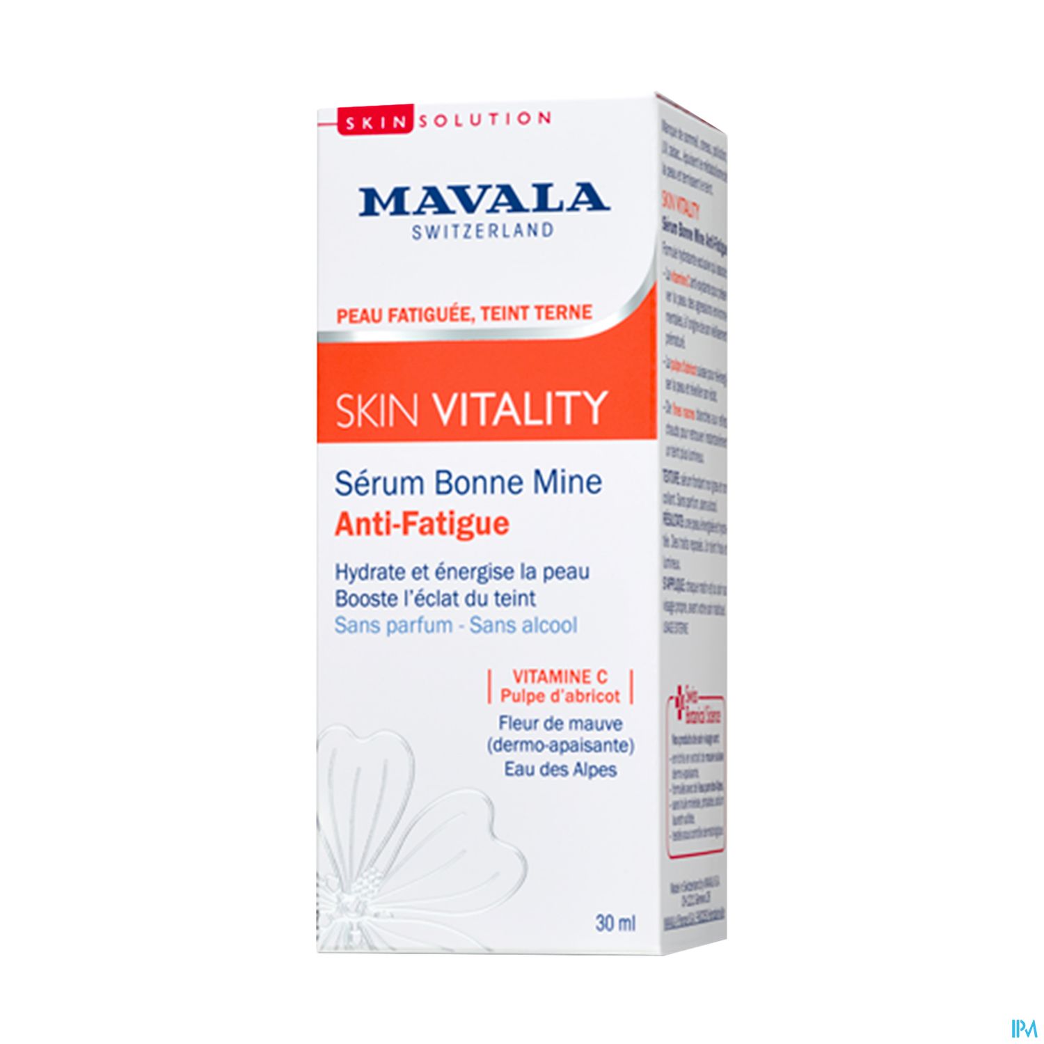 Mavala Skin Vitality Serum Bonne Mine Anti Fatigue 30ml