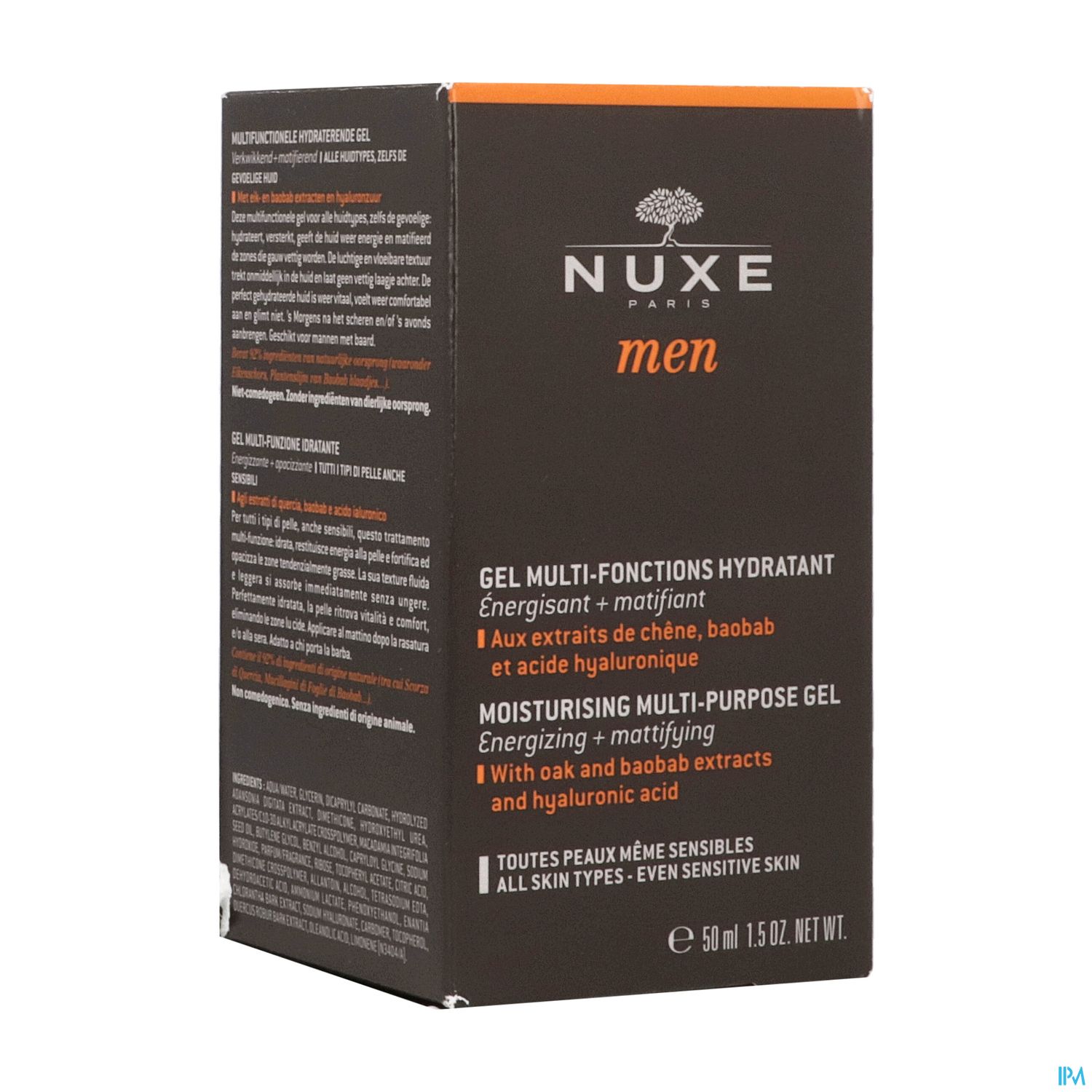 NUXE MEN GEL MULTI FONCT HYDR 50ML