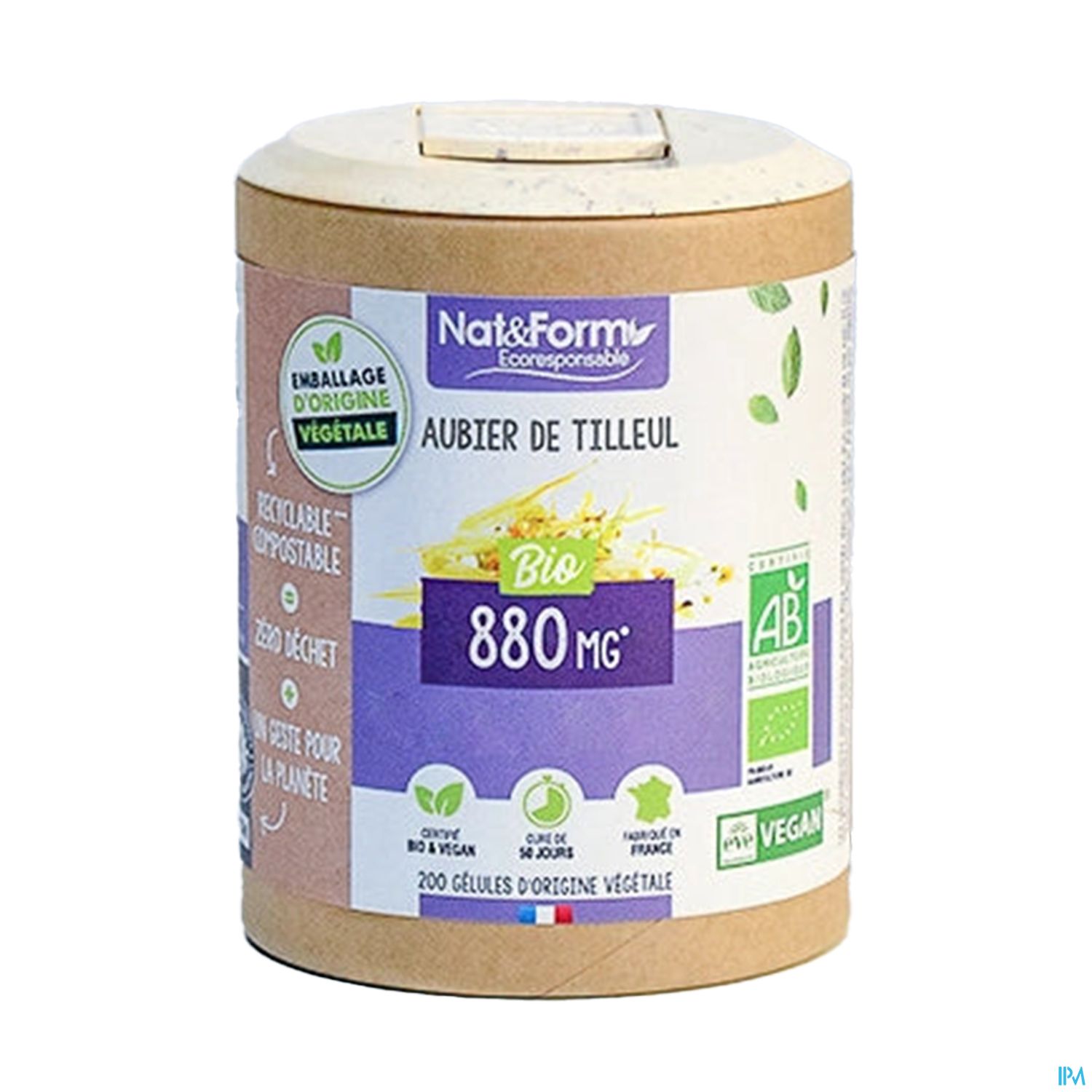 Nat Et Form Aubier De Tilleul Gelule 200