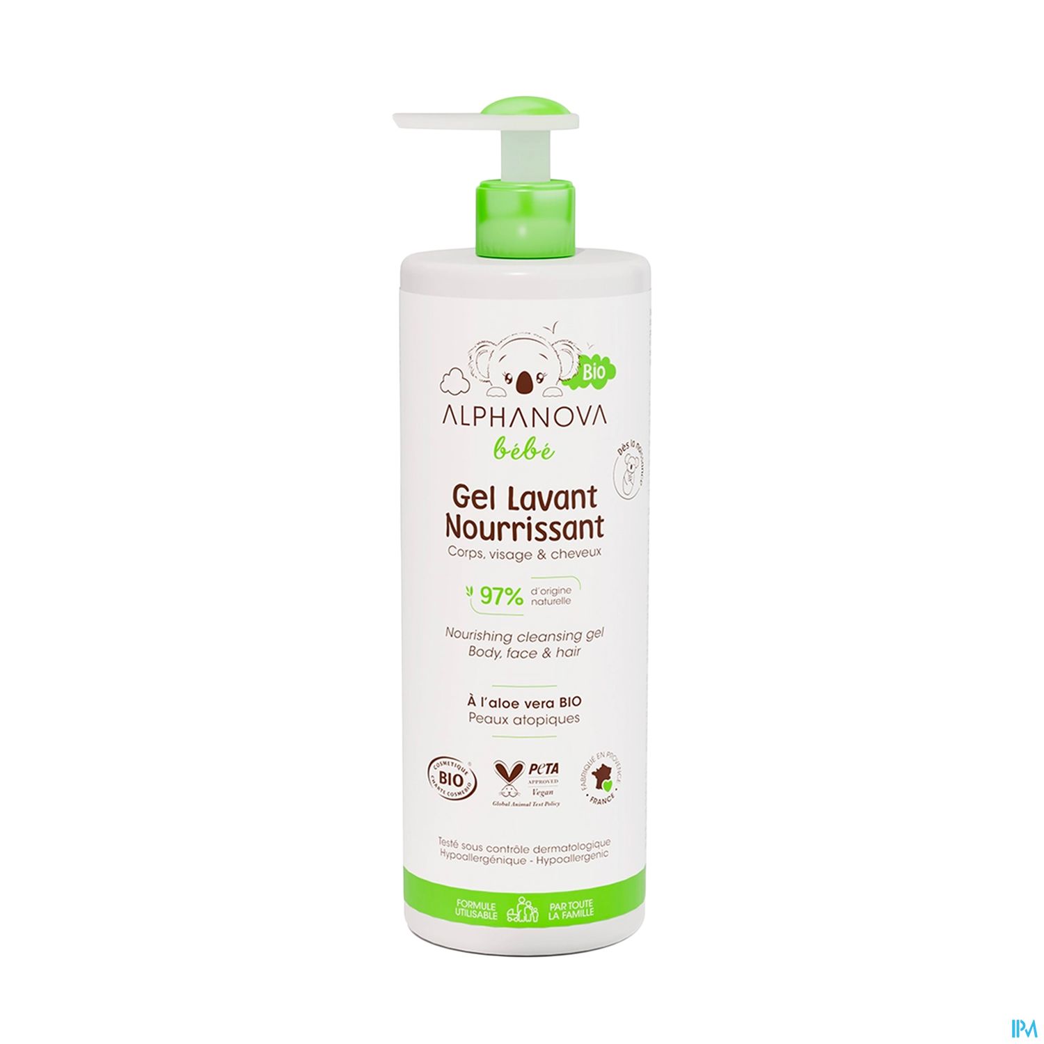 ALPHANOVA BB GEL LAV NOUR BIO400ML