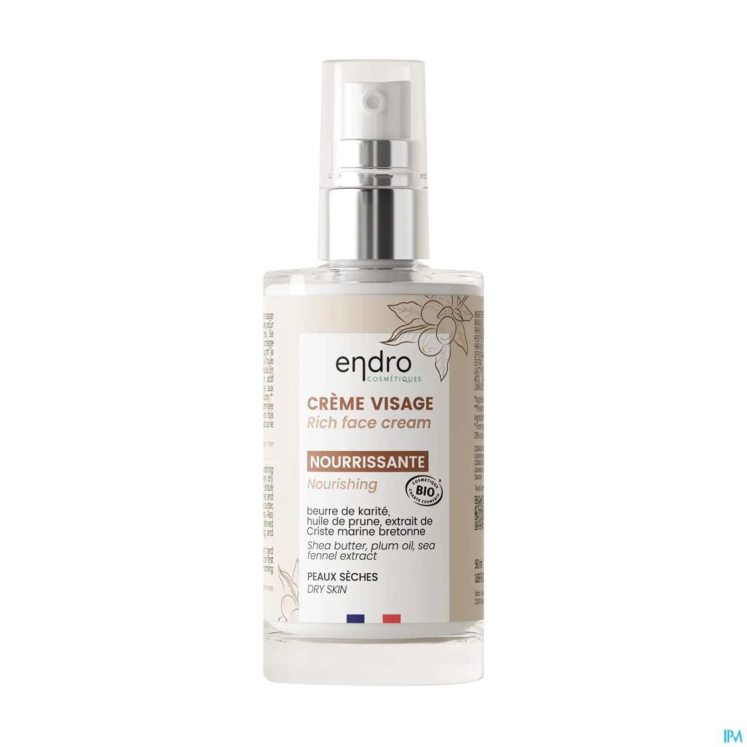 Endro Cosmetiques Creme Nourrissante Bio 50ml