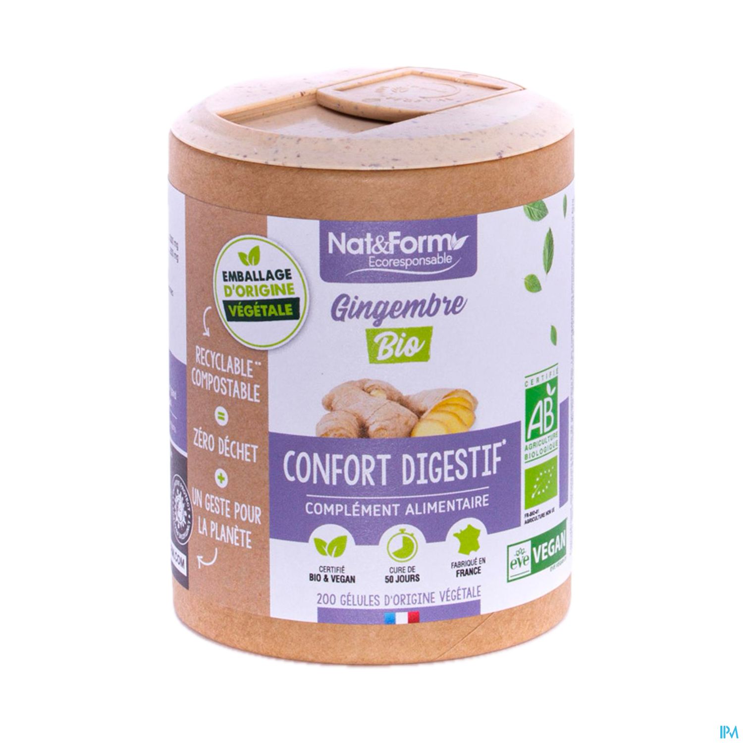 NAT&FORM ECO GINGEMBR GELVEG60
