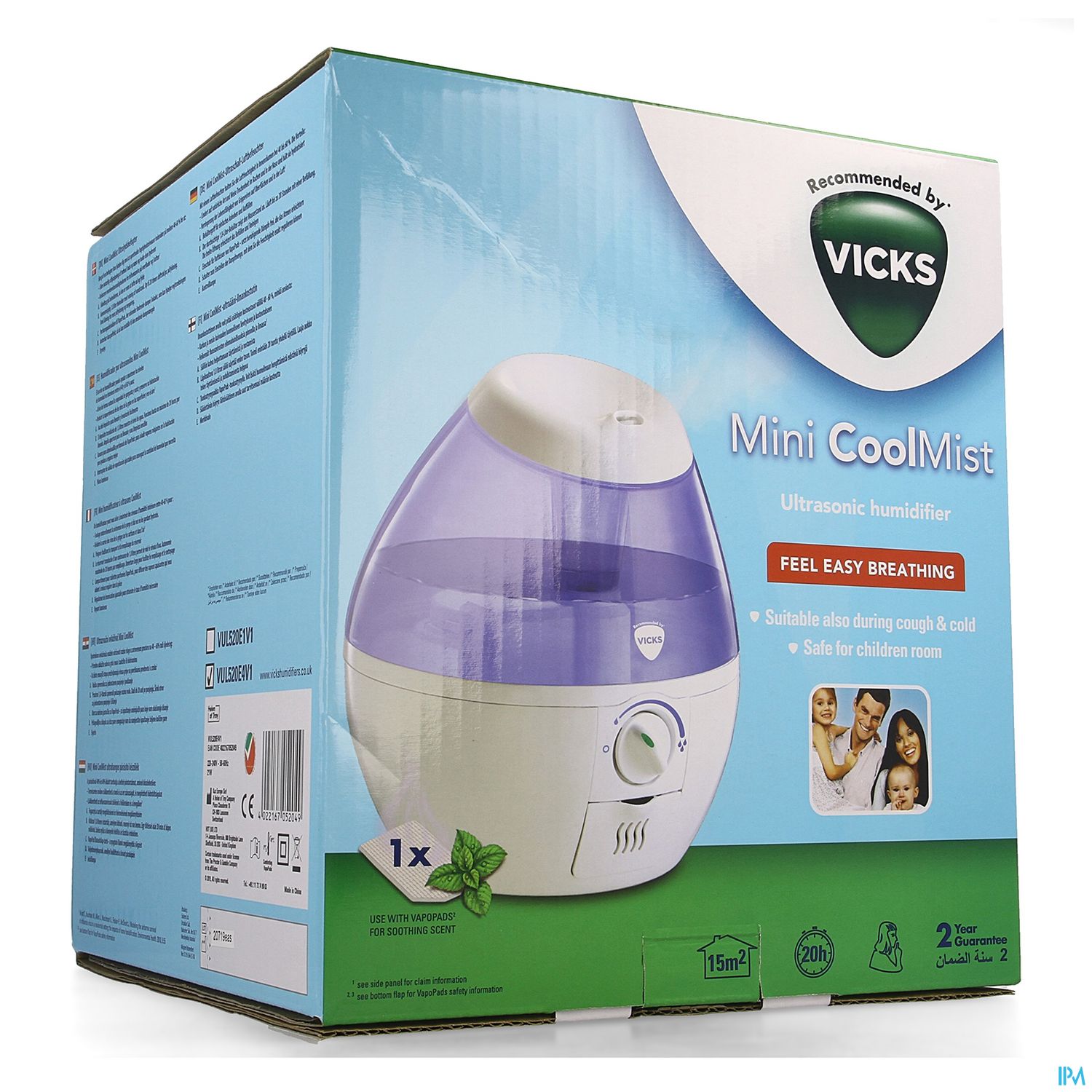 Vicks Mini Cool Mist Humidificateur Ultrasons Mini