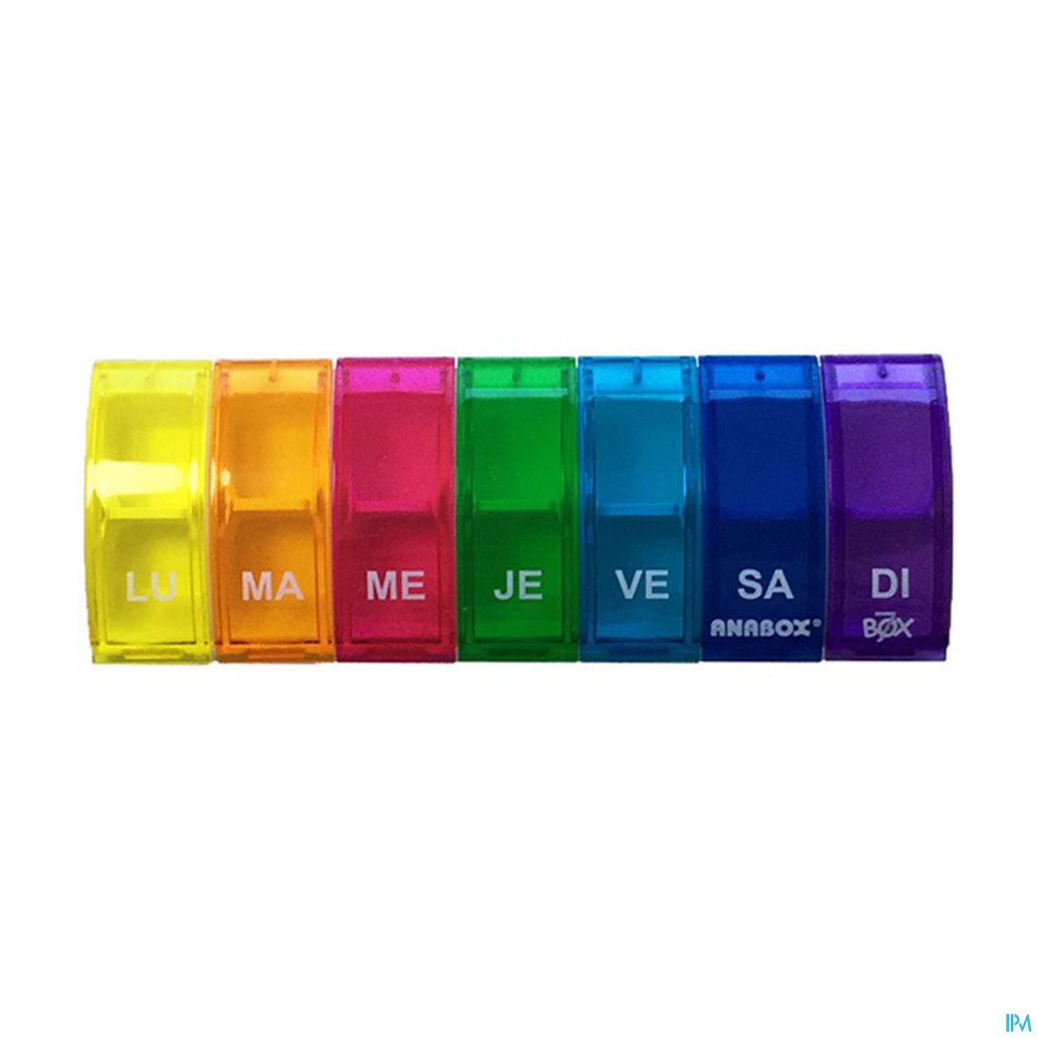 ANABOX PILULIER BOX 7 MULTICOL+SEP