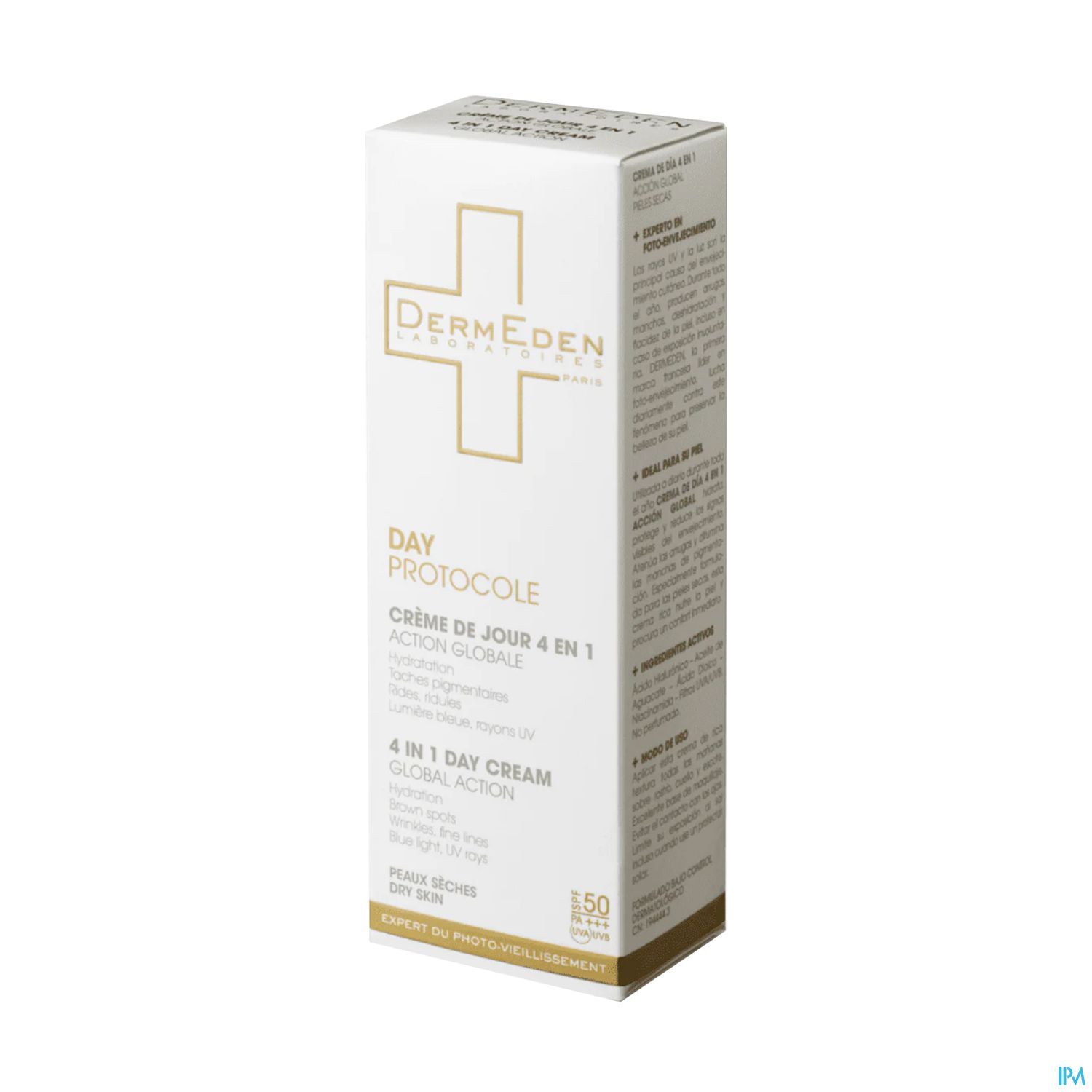 Dermeden Creme De Jour Antiage 4en1 Spf50 Peaux Seches 50ml