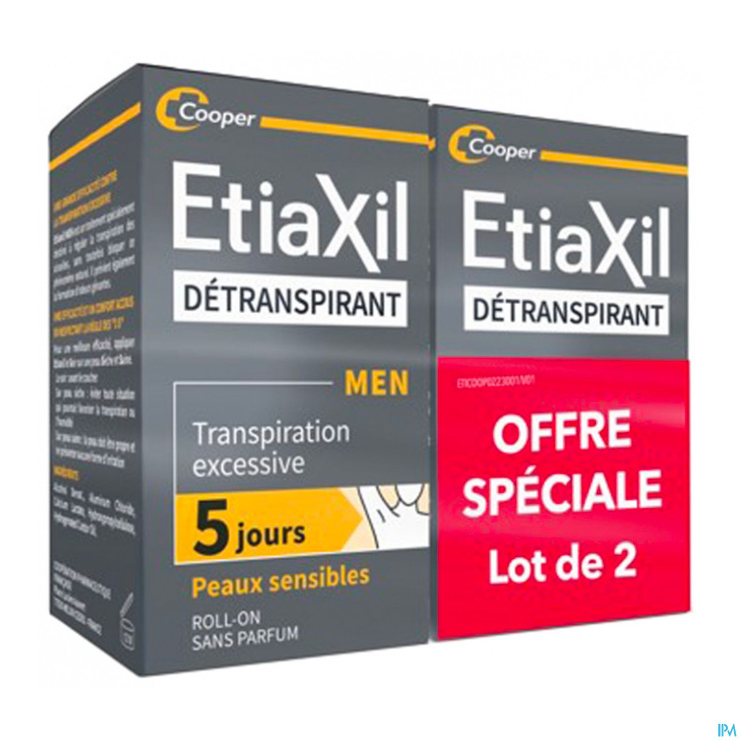 ETIAXIL MEN DETRANSP ROLLON 15MLX2