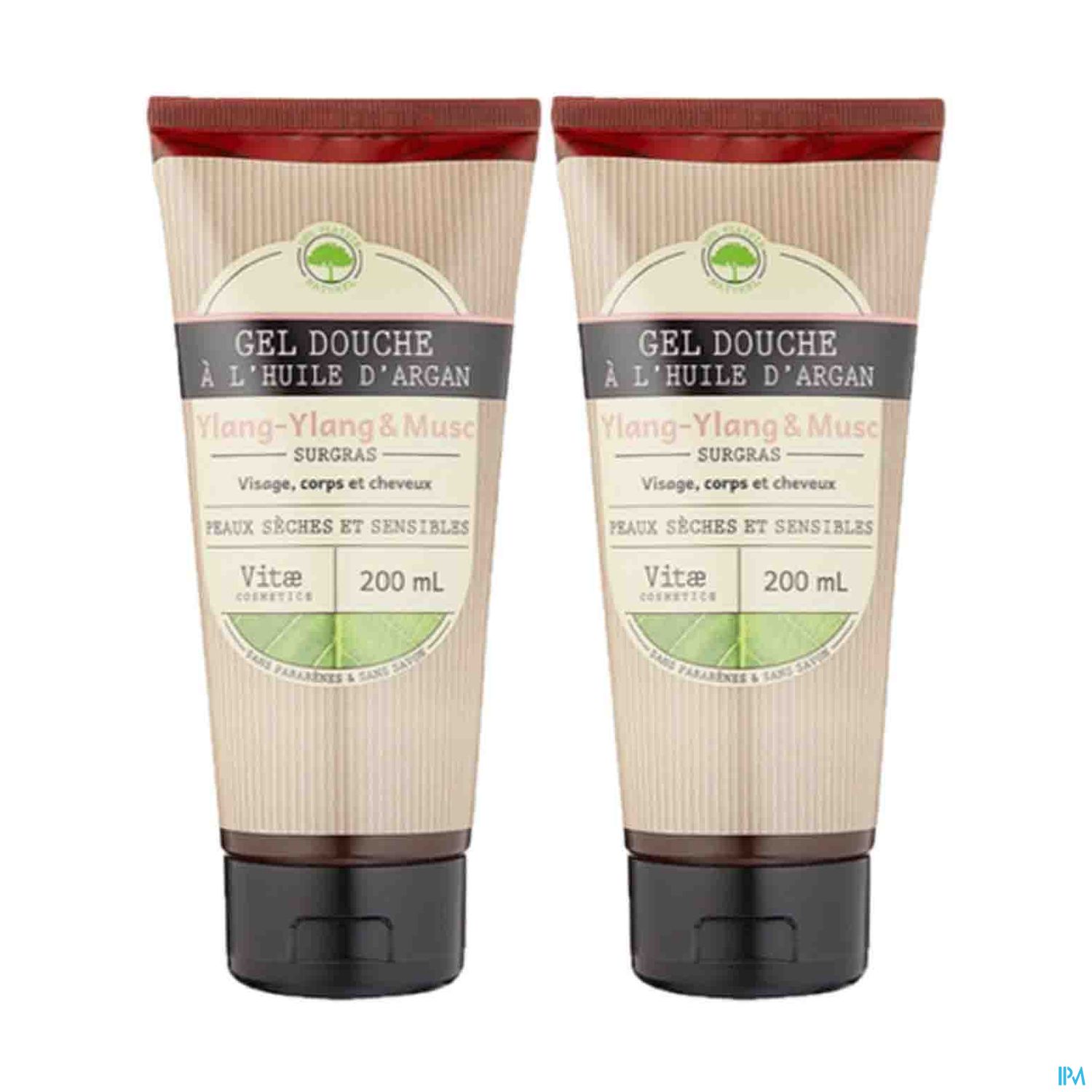 Vitae Cosmetics Gel Douche Ylang Musc 200ml X2