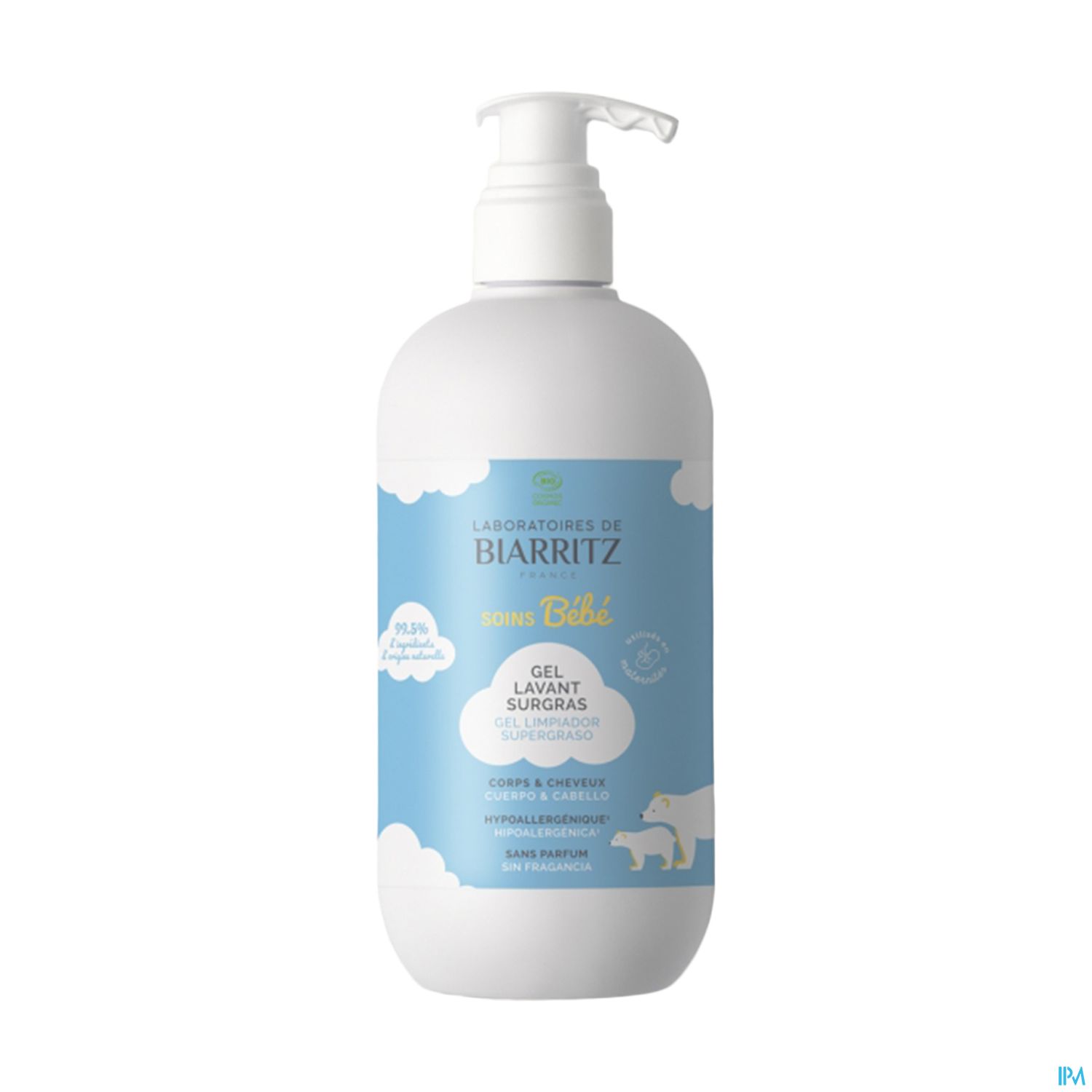 Laboratoires De Biarritz Bebe Gel Lavant Surgras Sans Parfum 500ml
