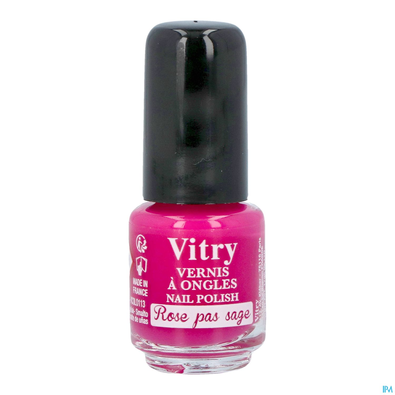 Vitry Vernis Ongles Rose Pas Sage Mini 4ml