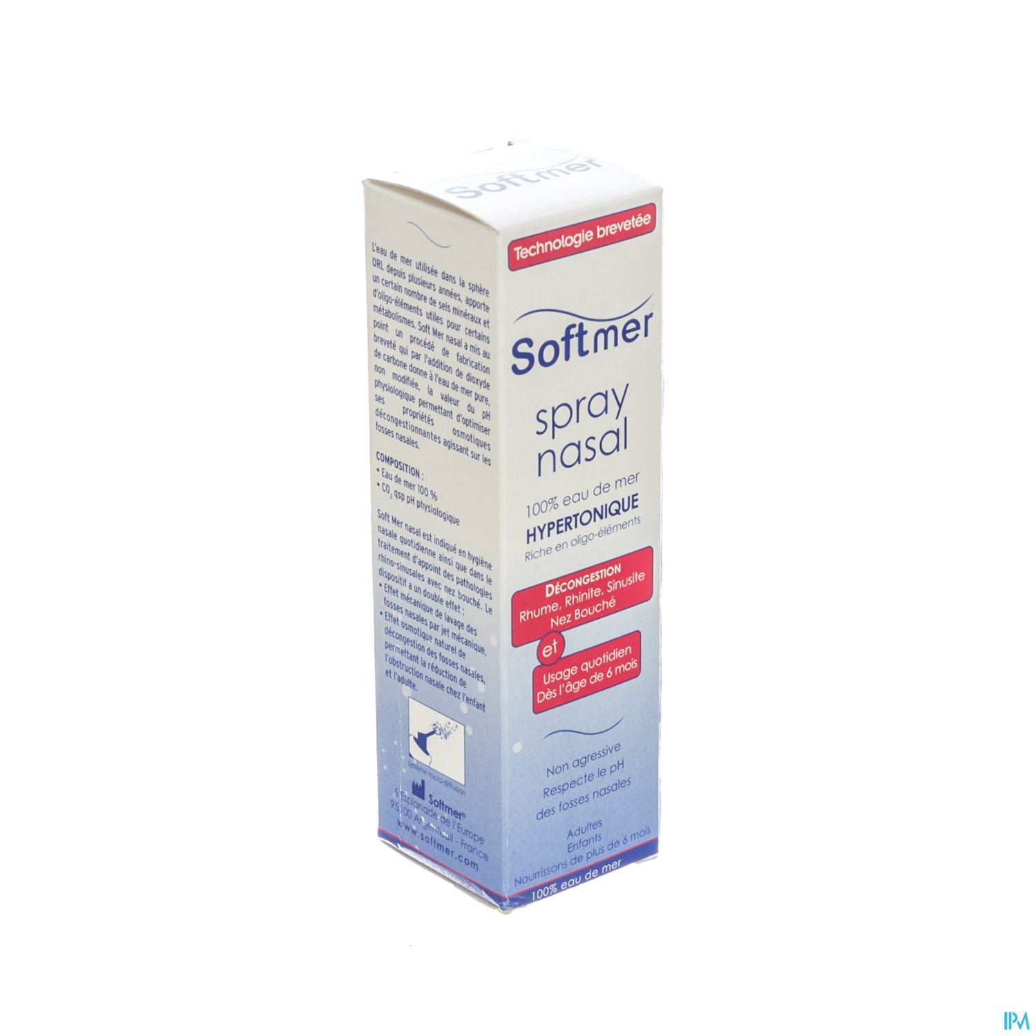 Soft Mer Spray Nasal Hypertonique 100ml