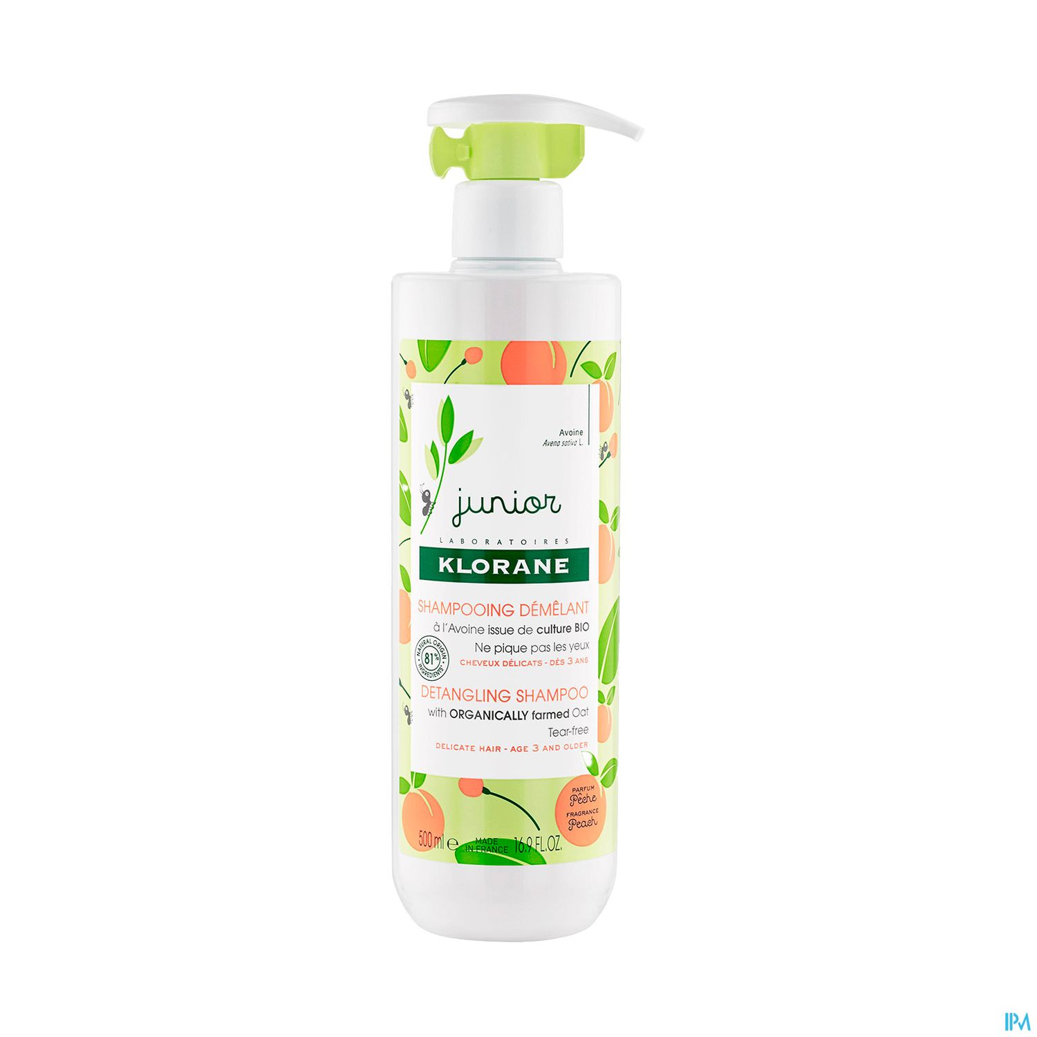 KLORANE JUNIOR SH DEM PECHE 500ML