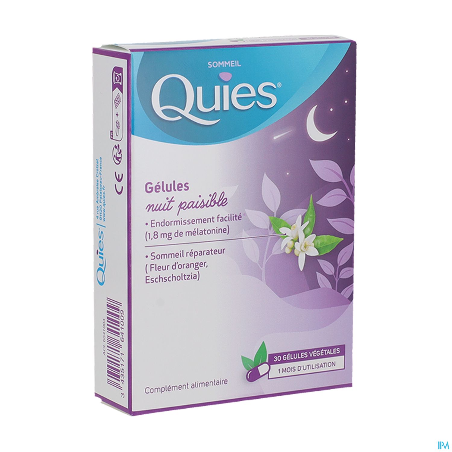 QUIES SOMMEIL NUIT PAISIBLE GELU30