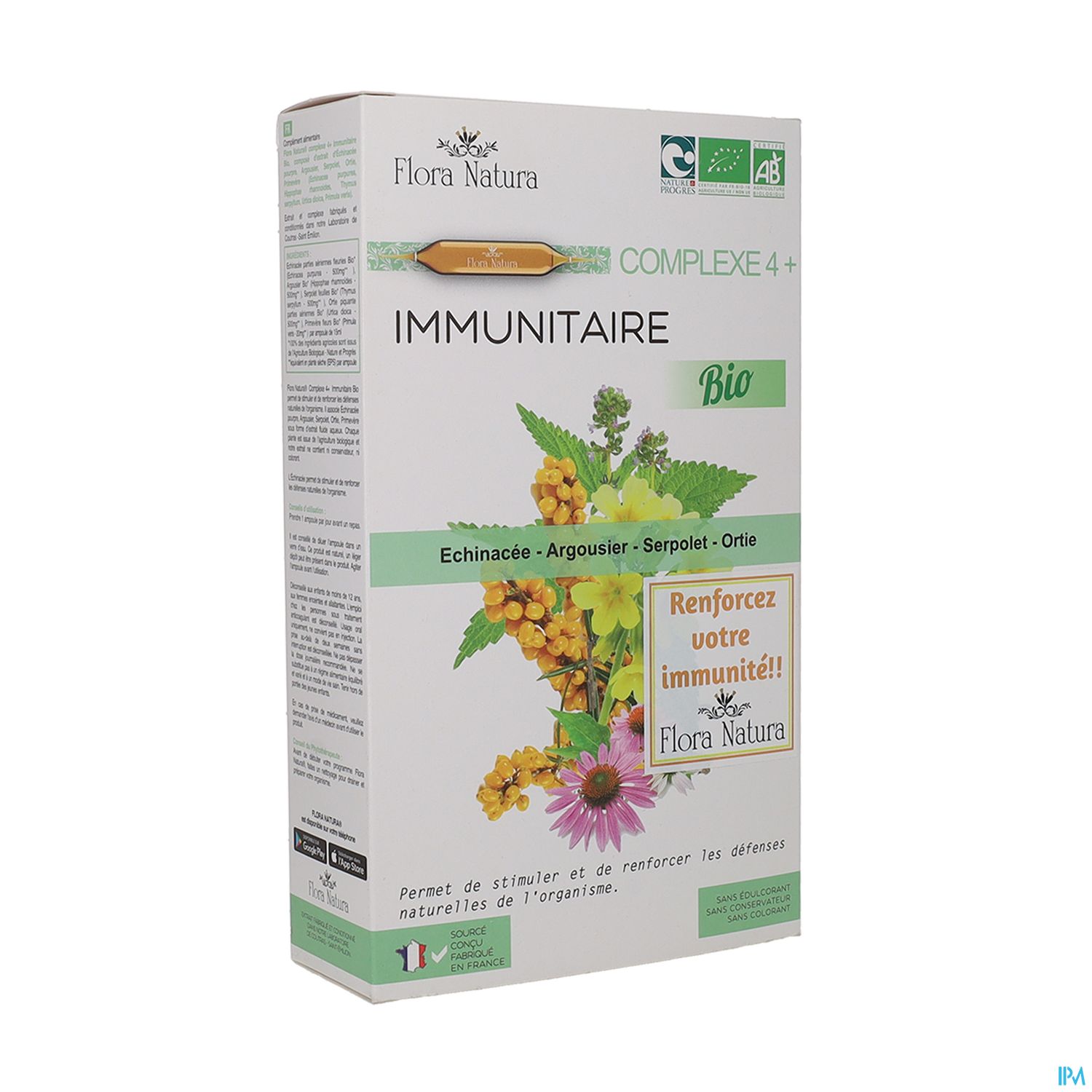 FLORA NAT CPLX4+ IMMUNITE AMP 20
